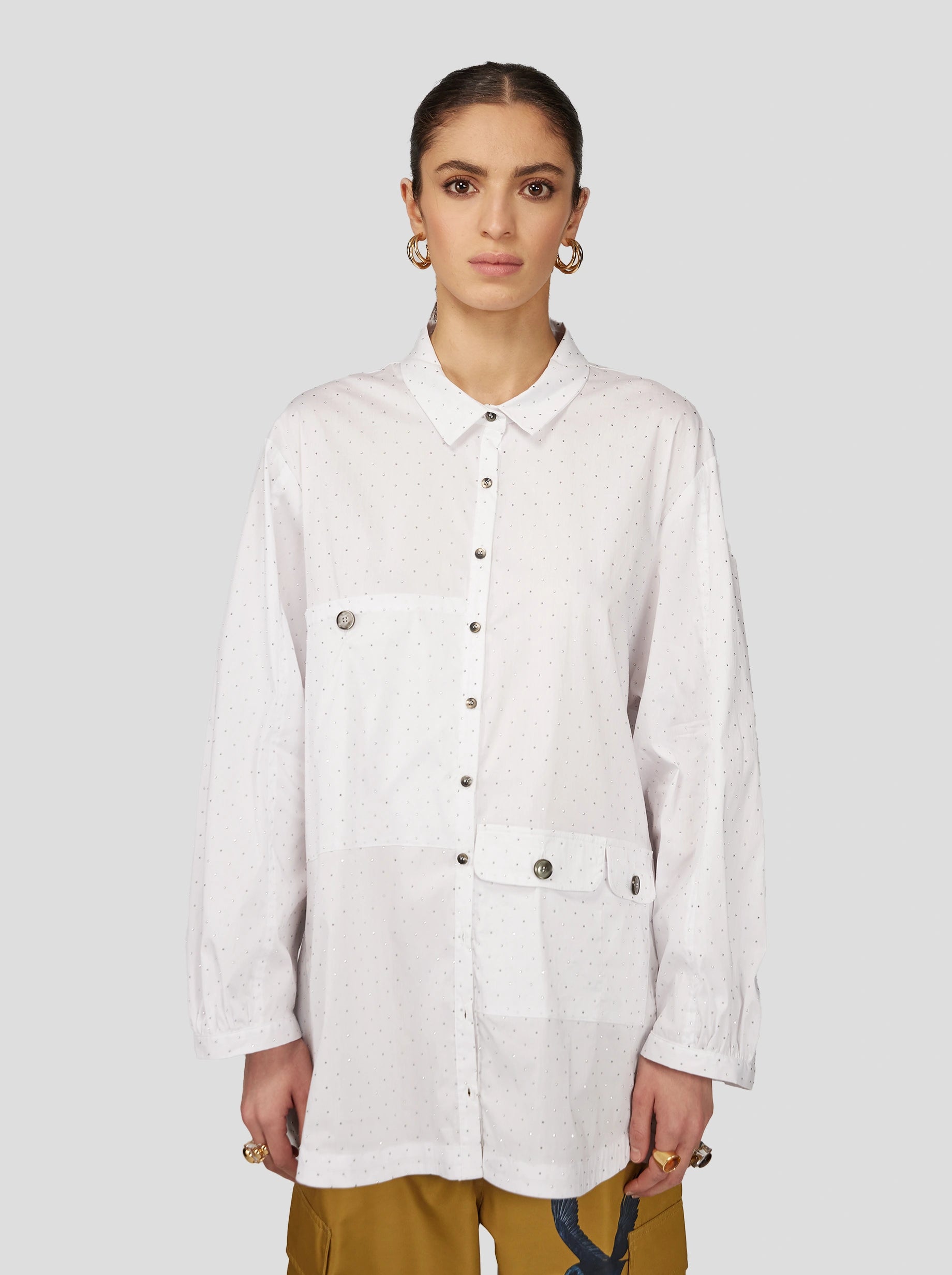 CHEMISE BUFFALO EN COTON CRYSTAL