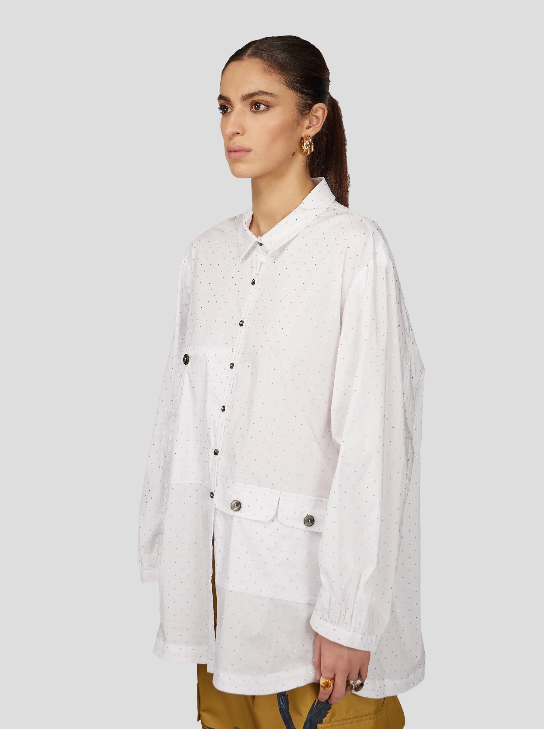 CHEMISE BUFFALO EN COTON CRYSTAL