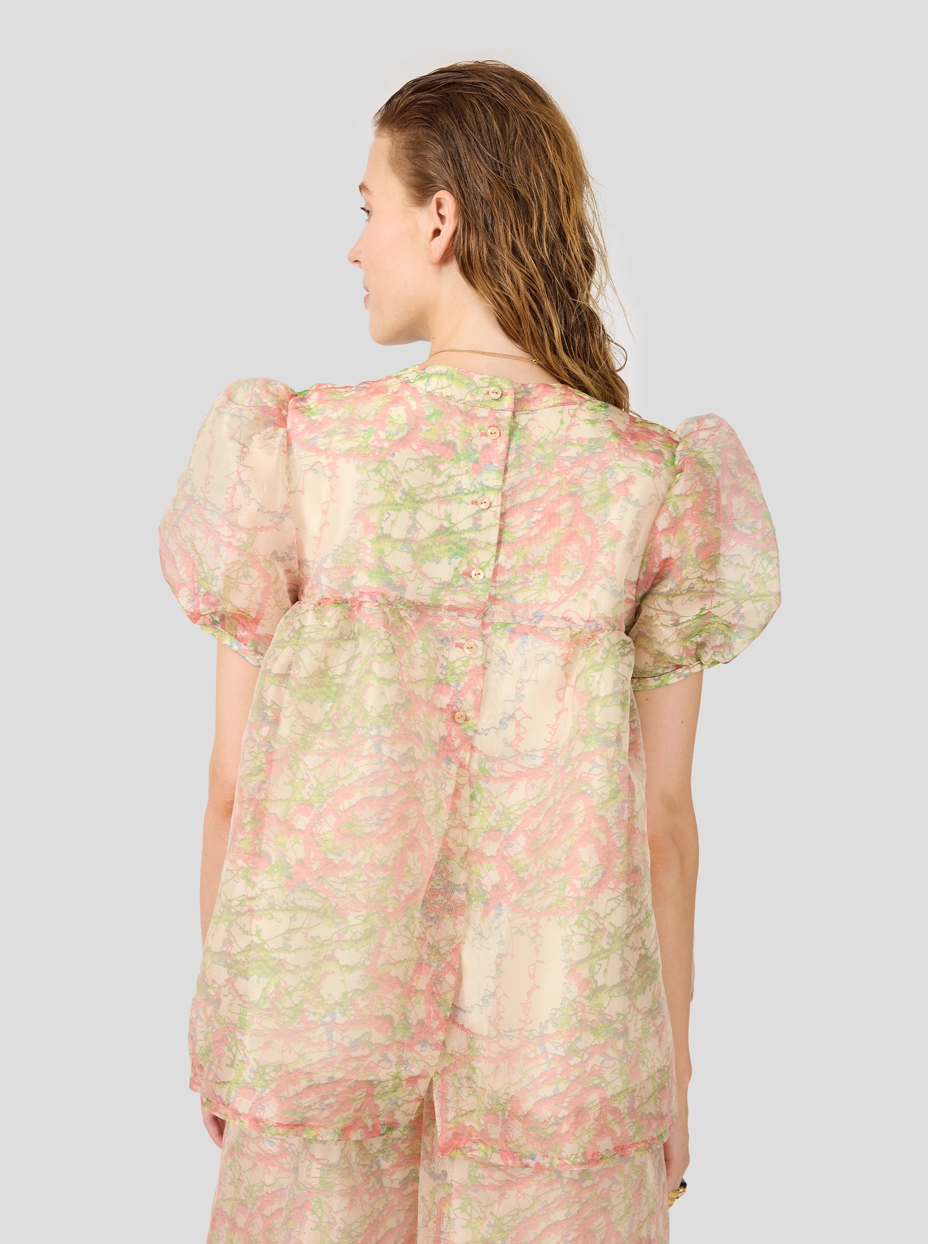 Gaya Blouse In Spray Print