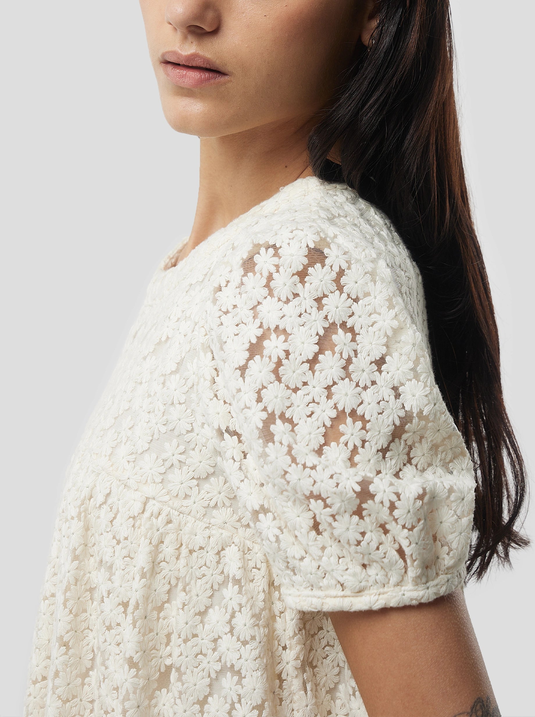 Gaya Dress in Albatre Lace