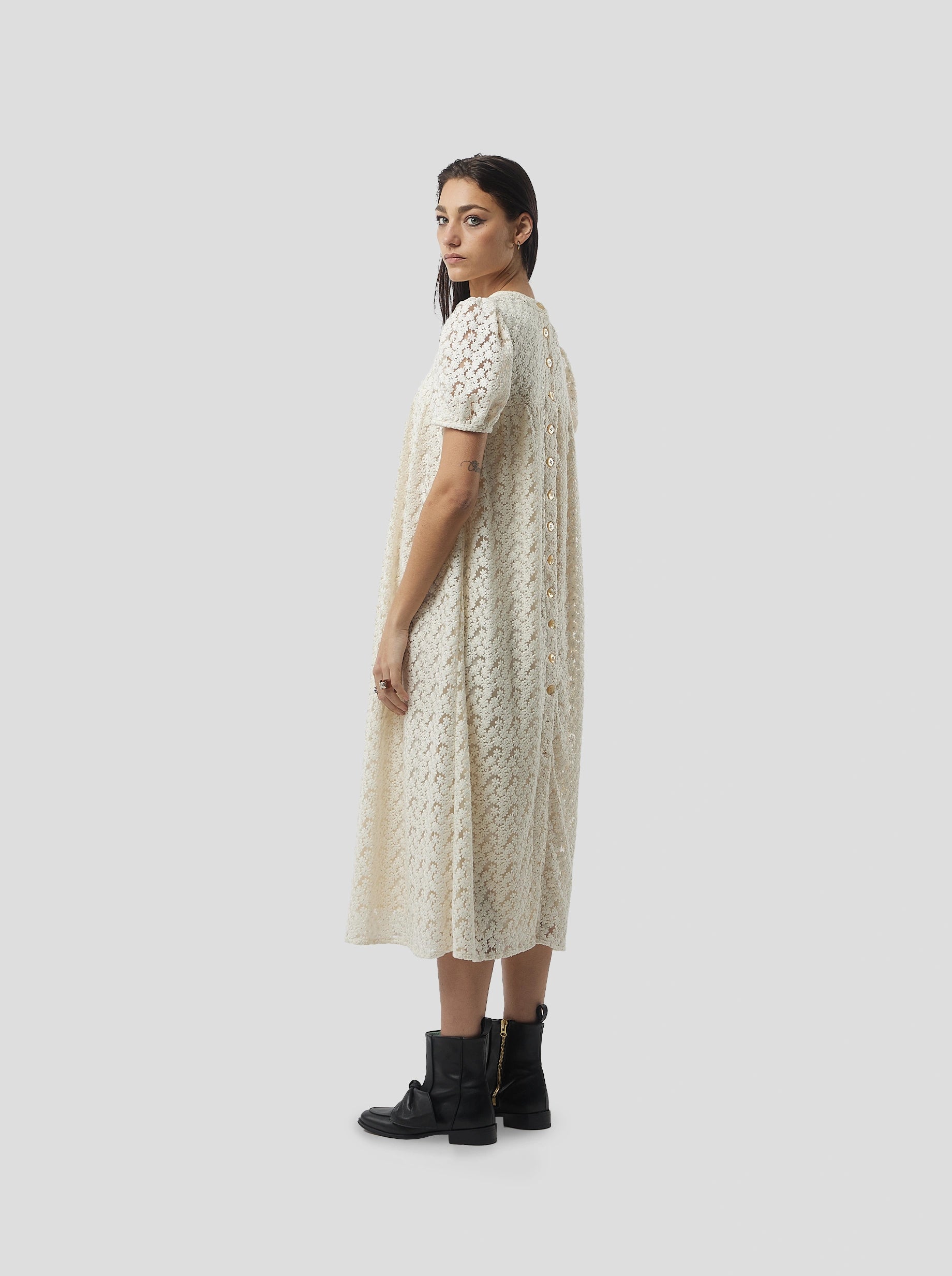 Gaya Dress in Albatre Lace