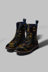 Mountain boots in Camouflage printed leather