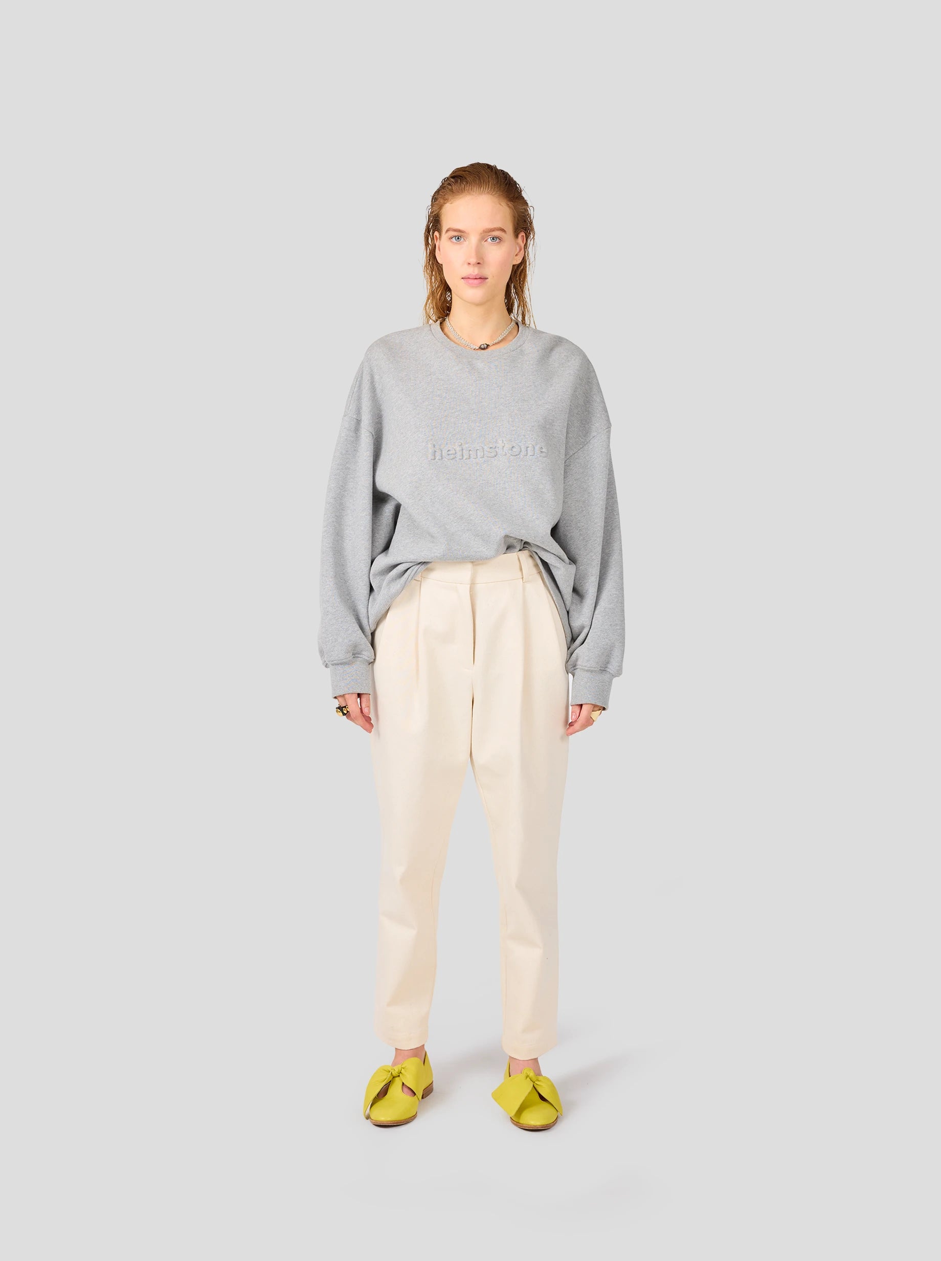 Jumper Harlem en Molleton Gris