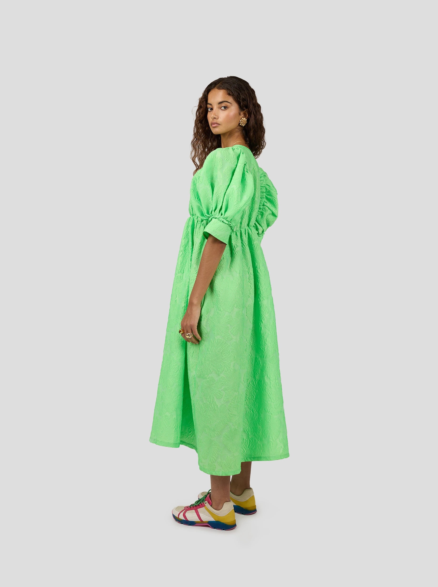 Jim dress in embossed Cactus