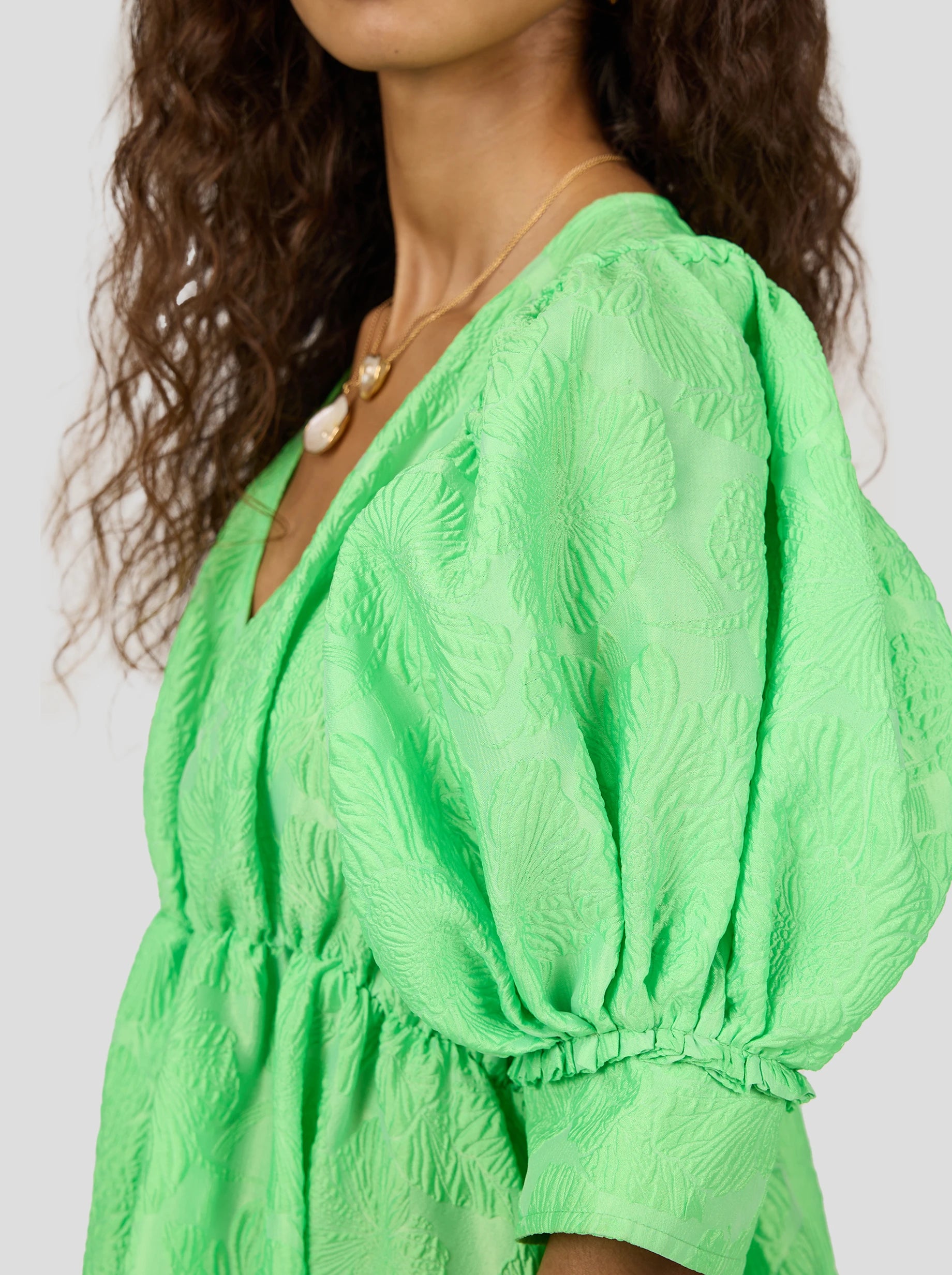 Jim dress in embossed Cactus