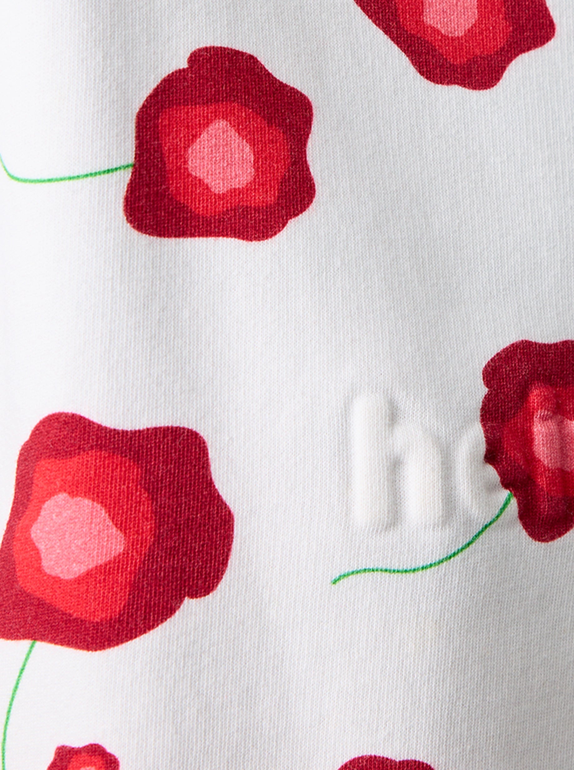 Harlem Jumper in Poppy printed fleece