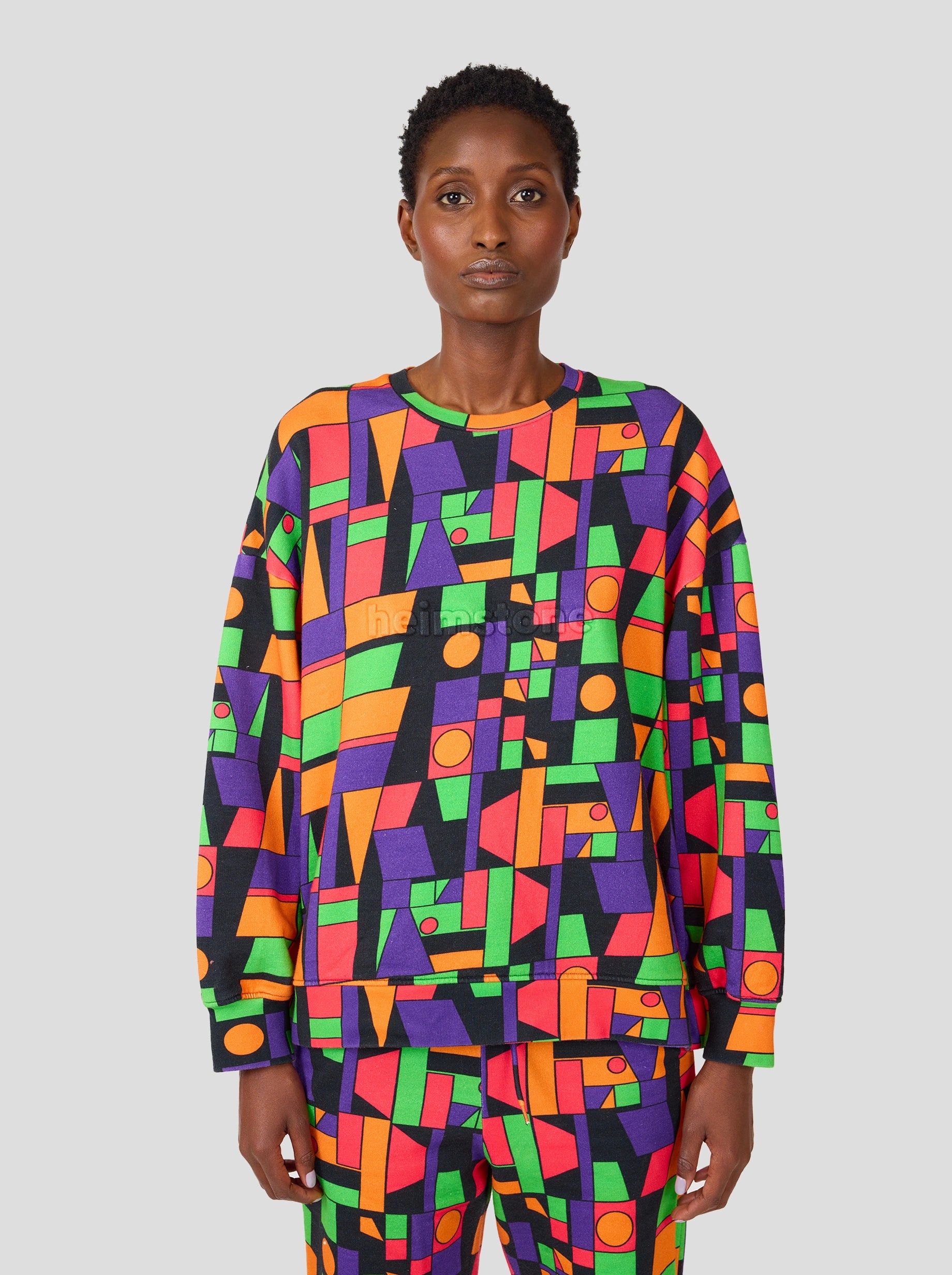 Harlem Jumper in Frequencies Print