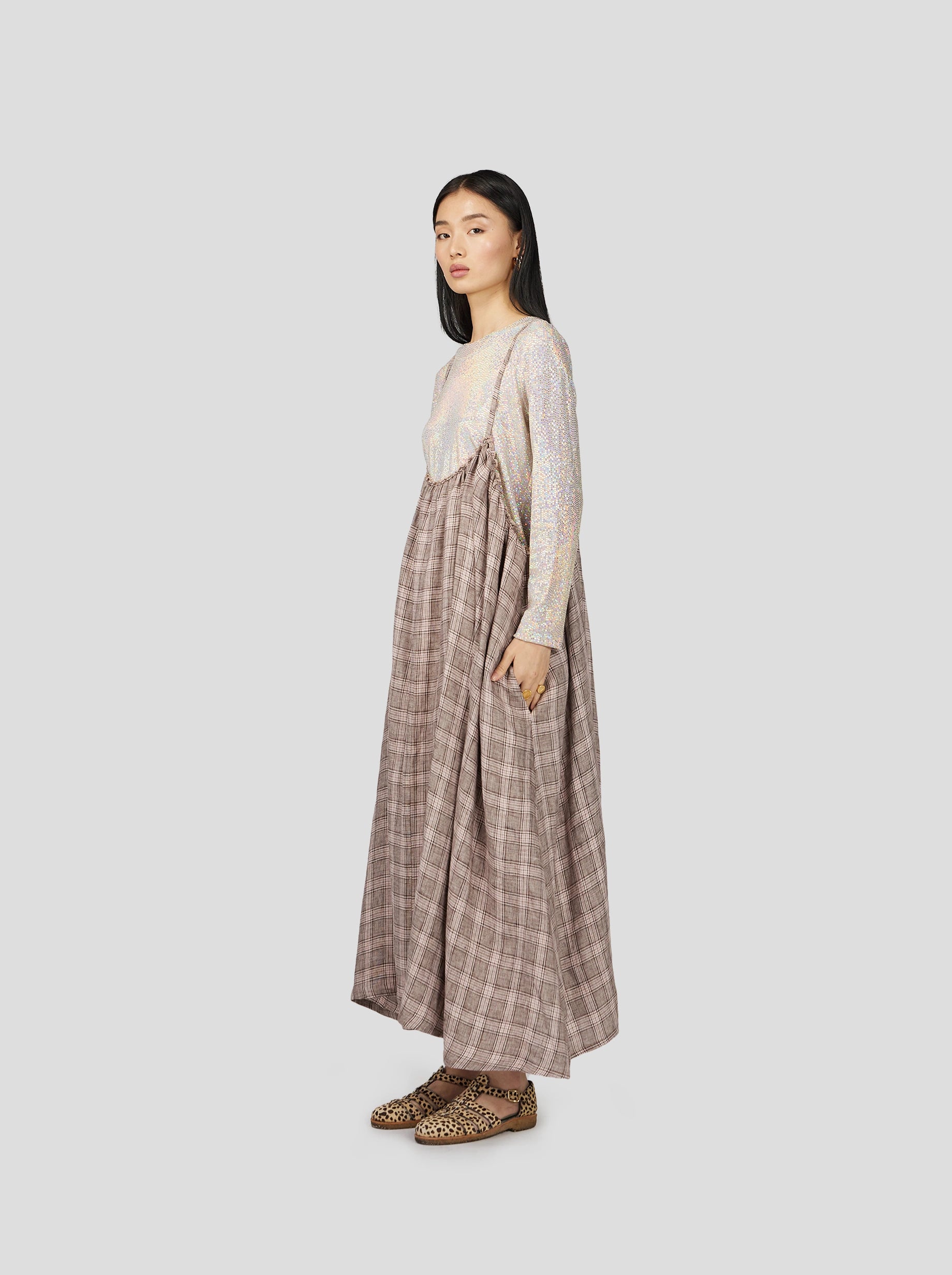 Louie Skirt in Soft Jute Fabric HLD