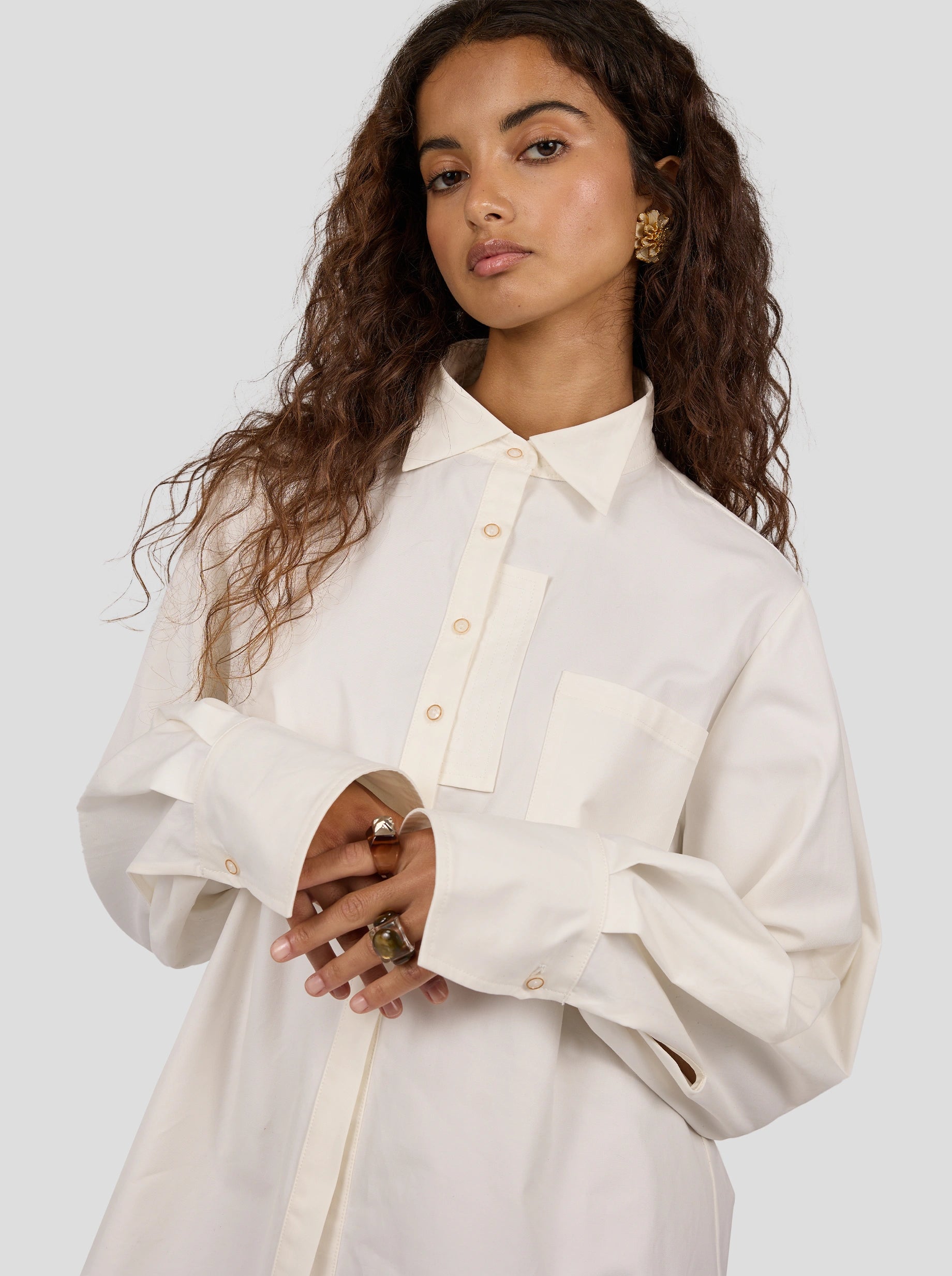 MOGADOR SHIRT IN WHITE POPELIN COTON