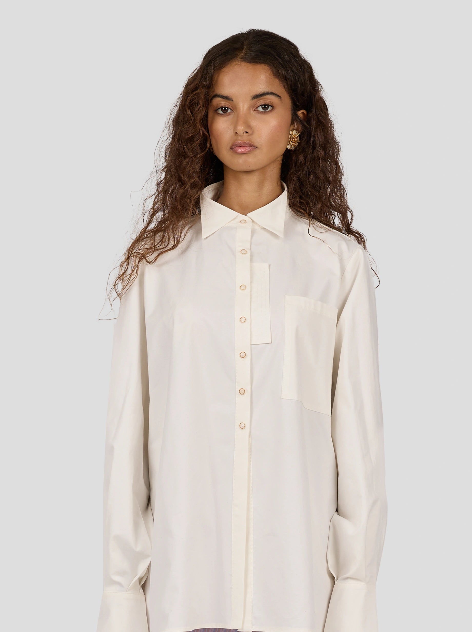 MOGADOR SHIRT IN WHITE POPELIN COTON