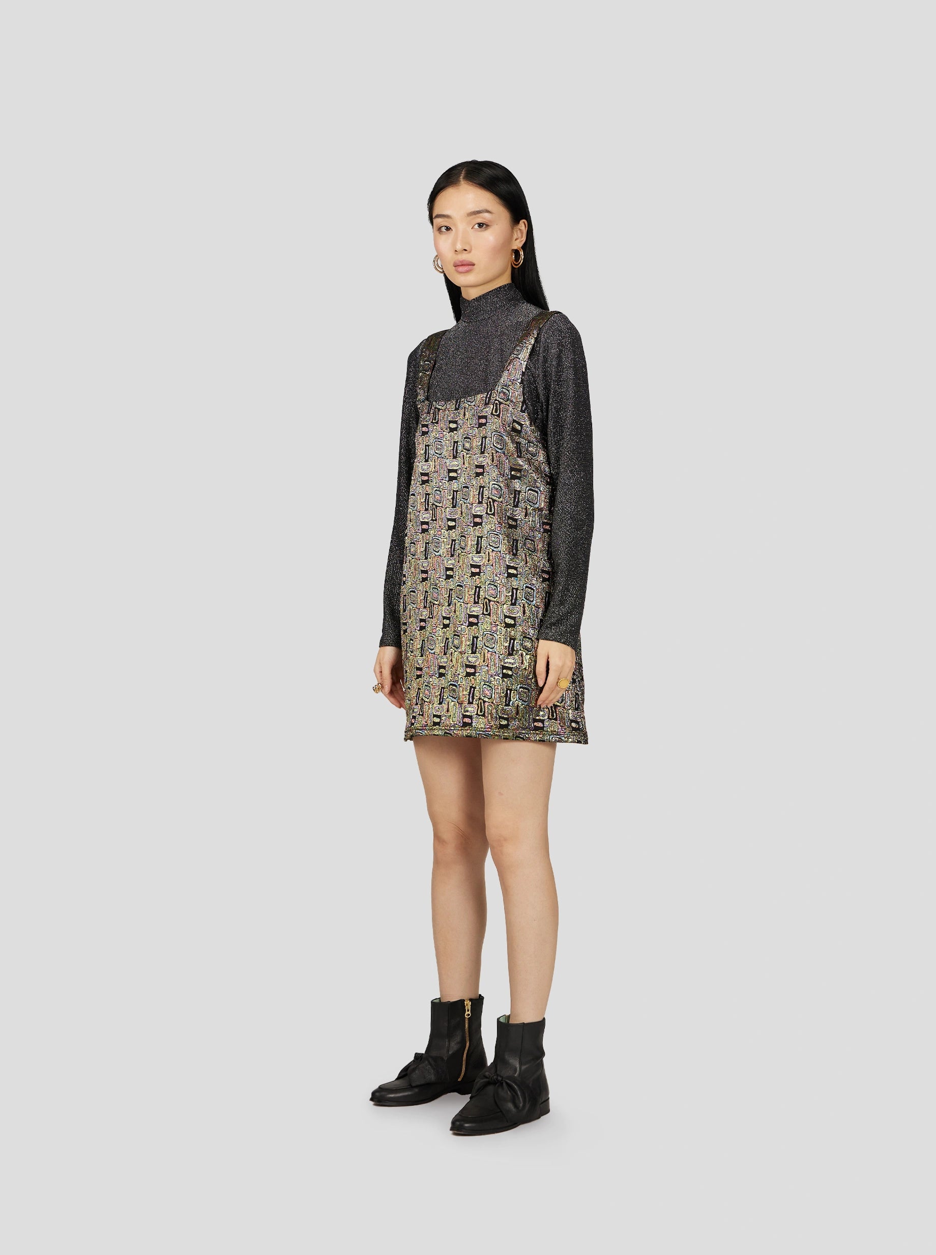 NIL DRESS IN RADIO WEAVE