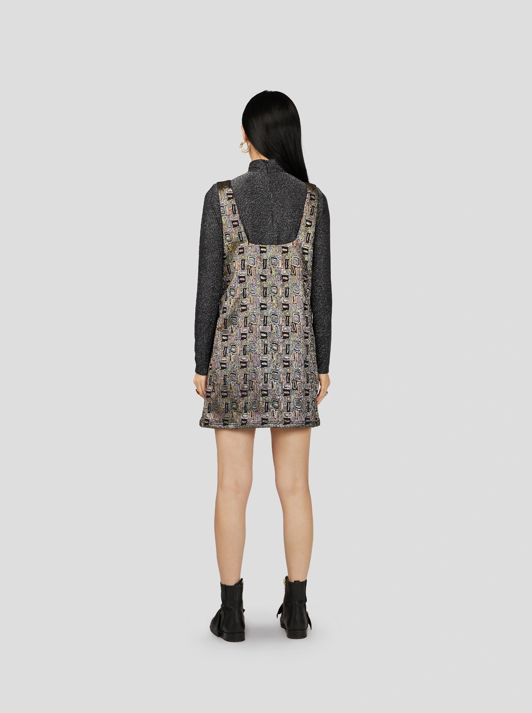 NIL DRESS IN RADIO WEAVE