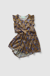 Kaya blouse in Art Deco Factory print