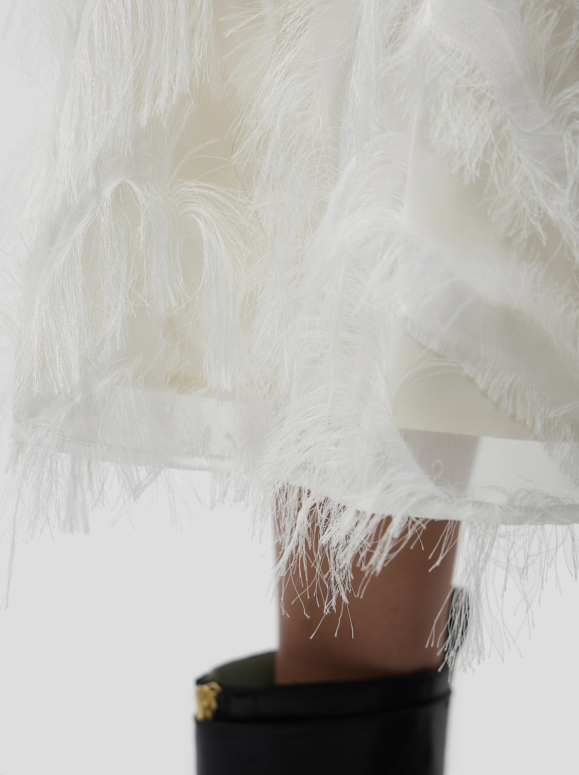 Orso Skirt in White Feather