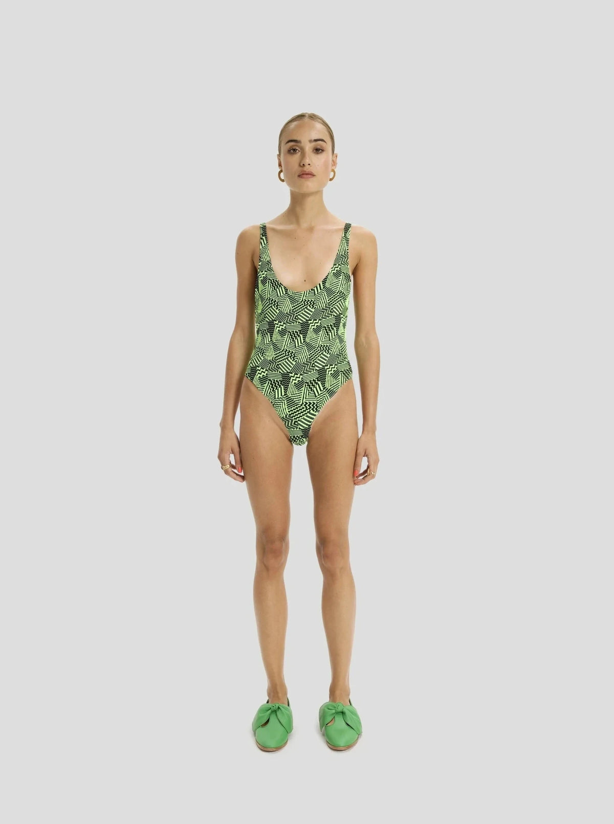 Otis Swimsuit in Neon Citrus Fizz