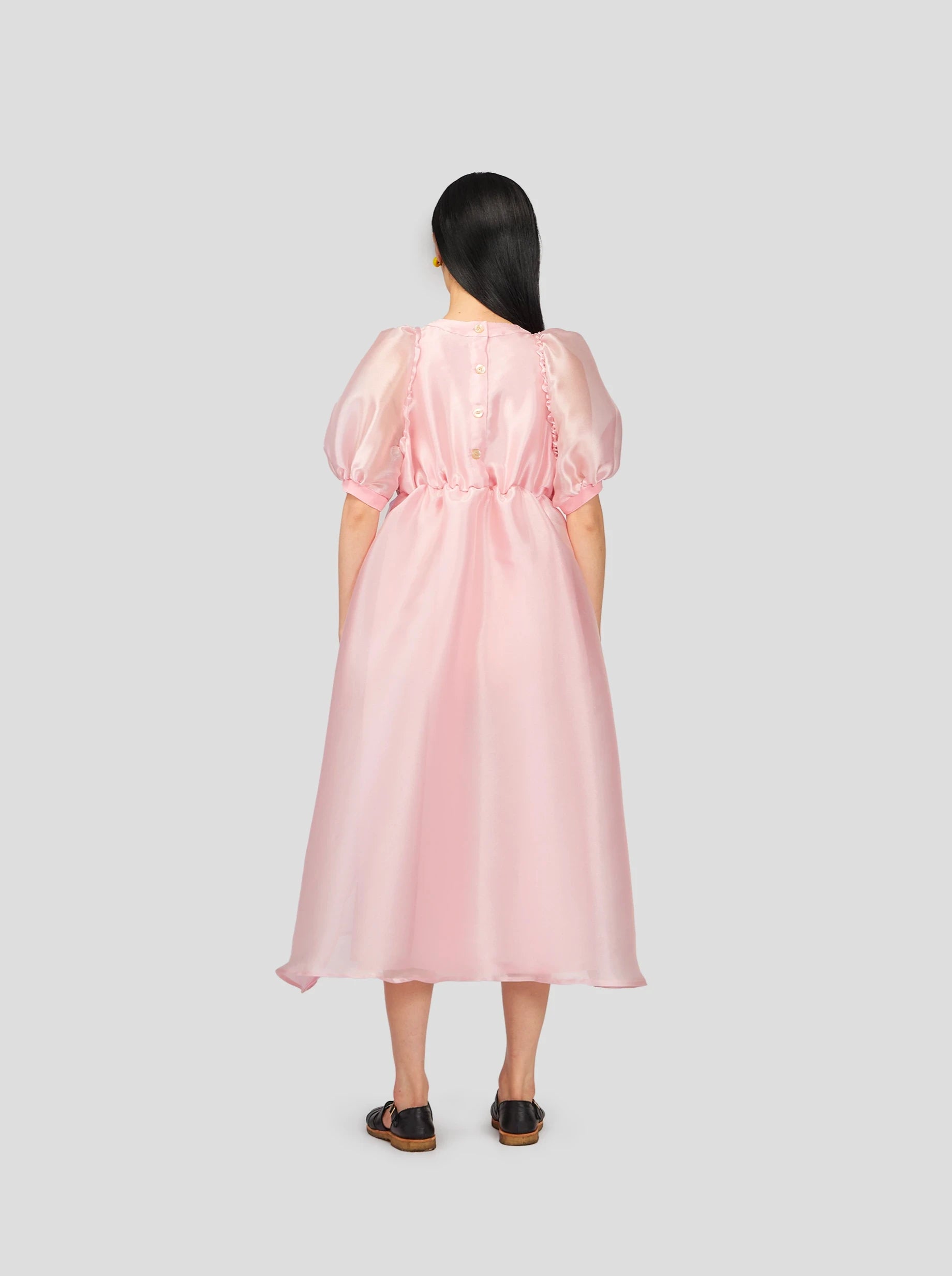 Martha dress in Pink Moon Organza