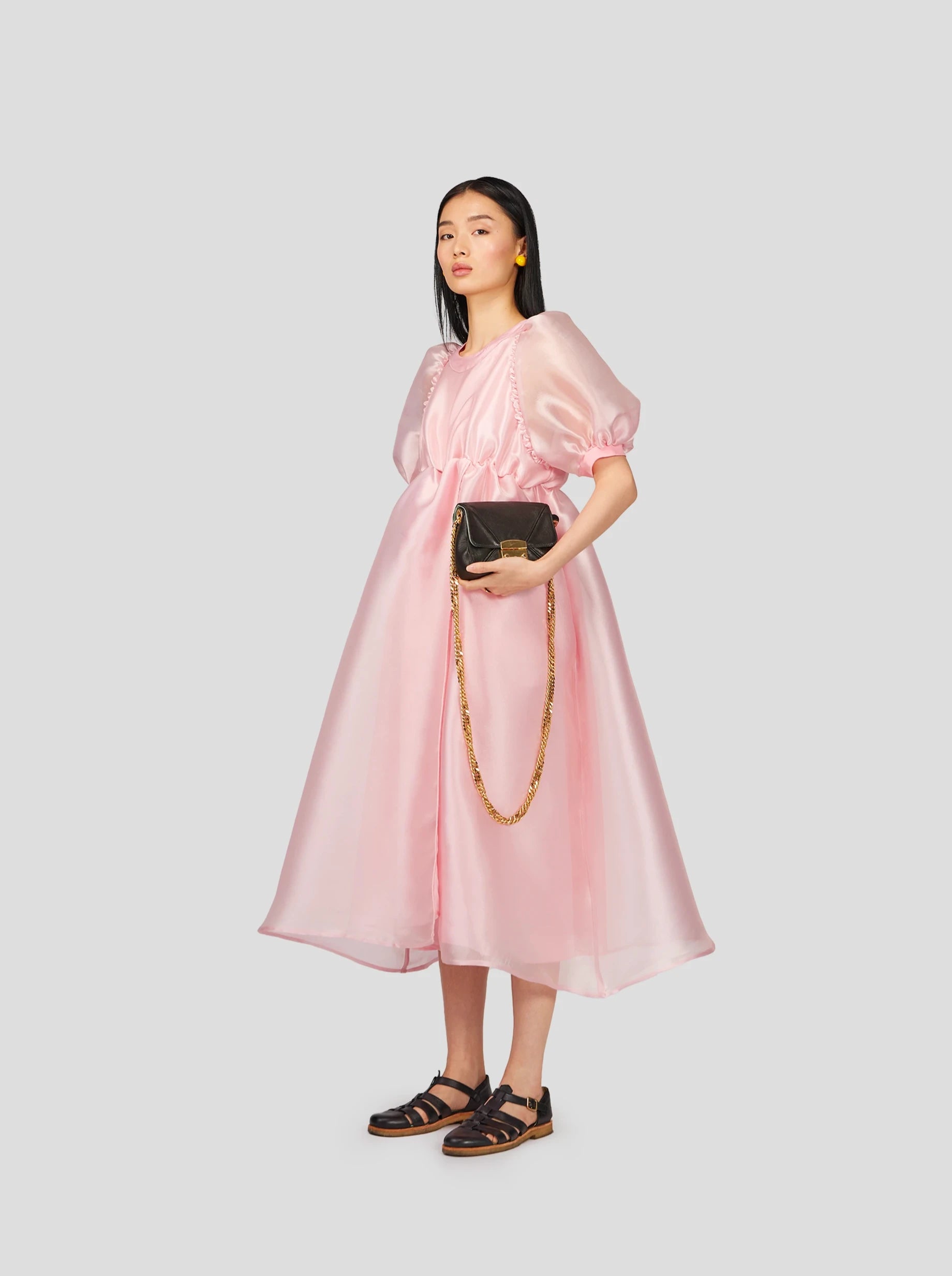 Martha dress in Pink Moon Organza