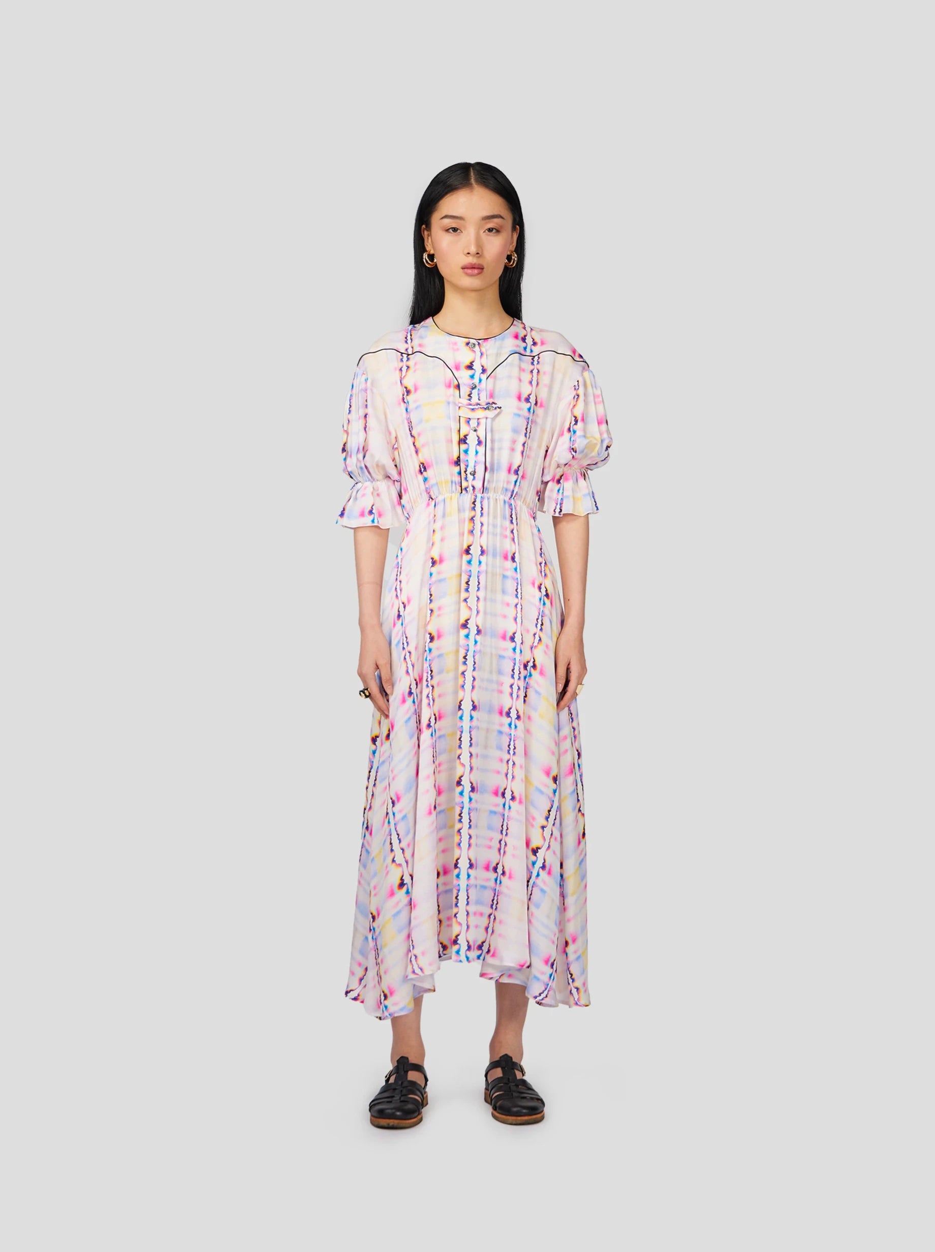 Soma Dress in Blotting Paper Print