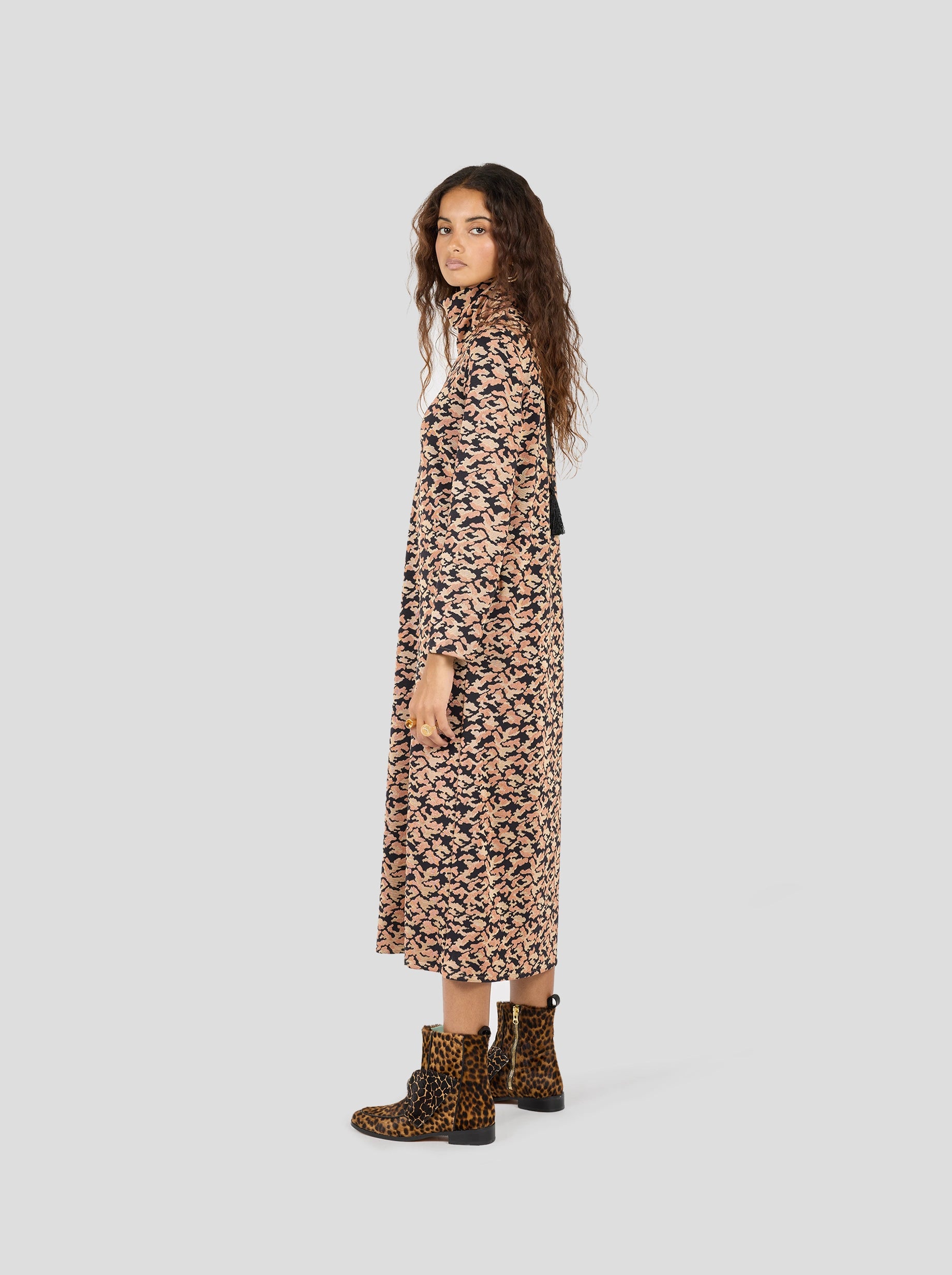 Marshall dress in Feline knit