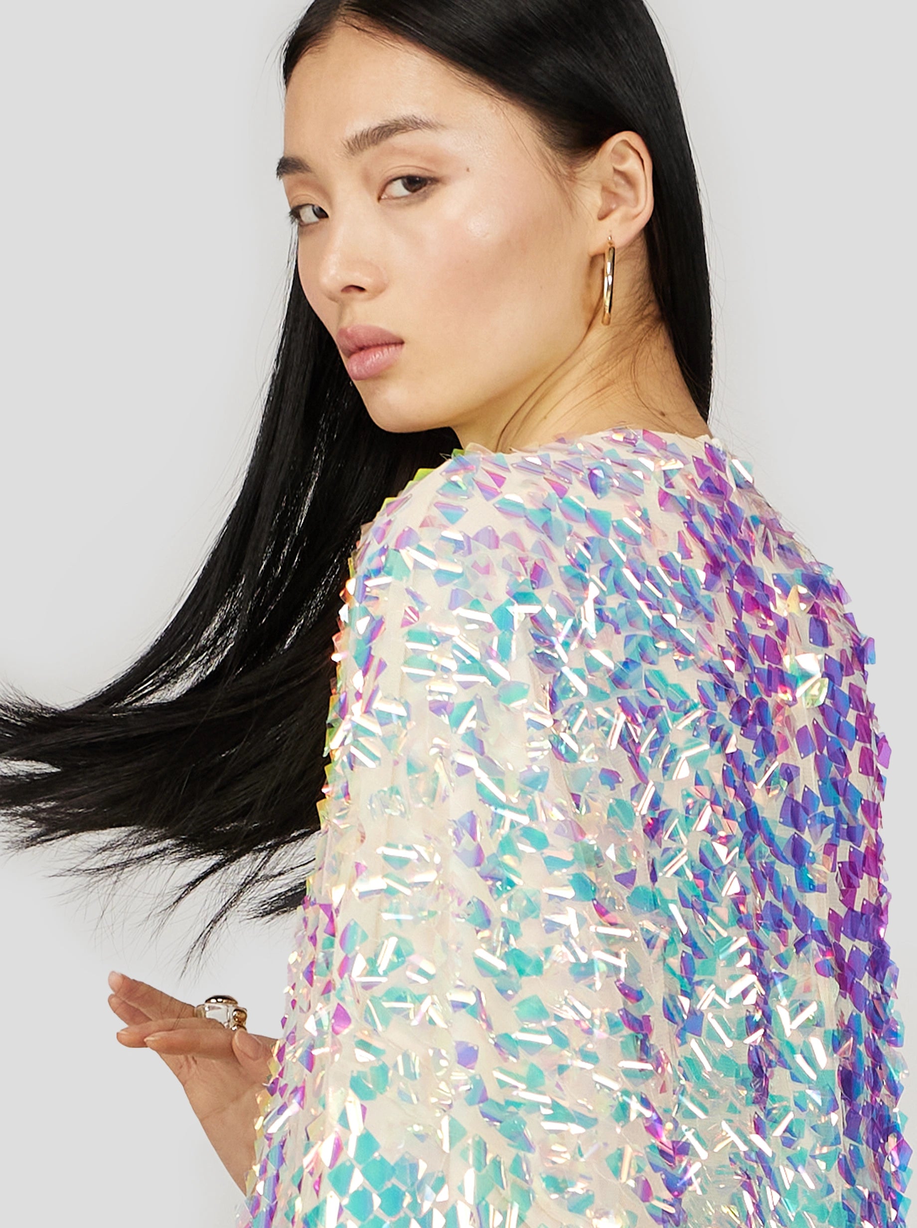 MILO DRESS IN STALACTITE SEQUINS