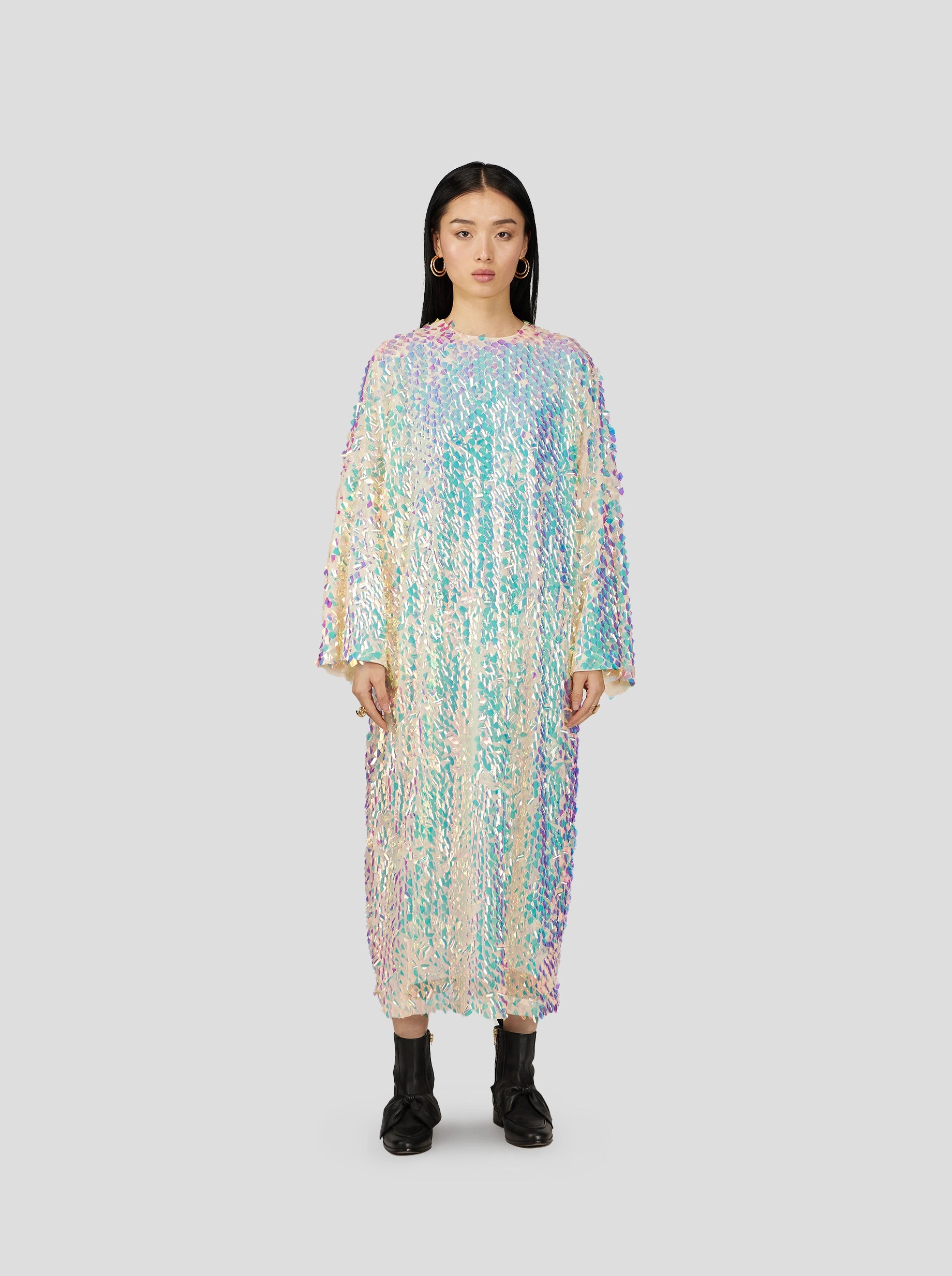 MILO DRESS IN STALACTITE SEQUINS