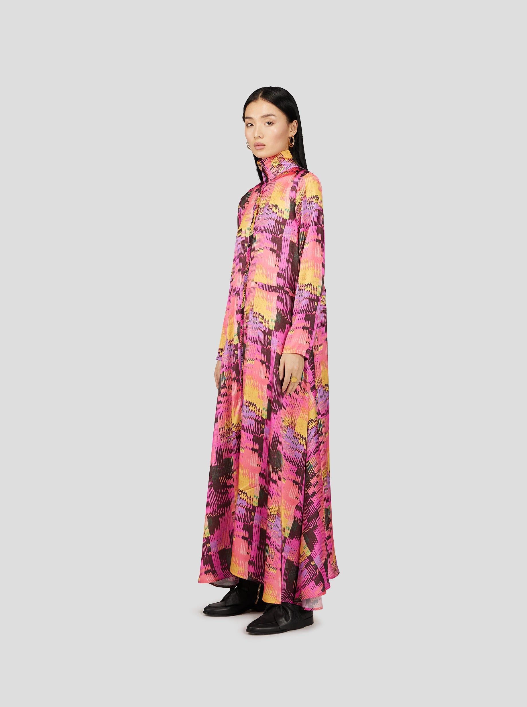 PRISM DRESS IN WINDOWS PRINT