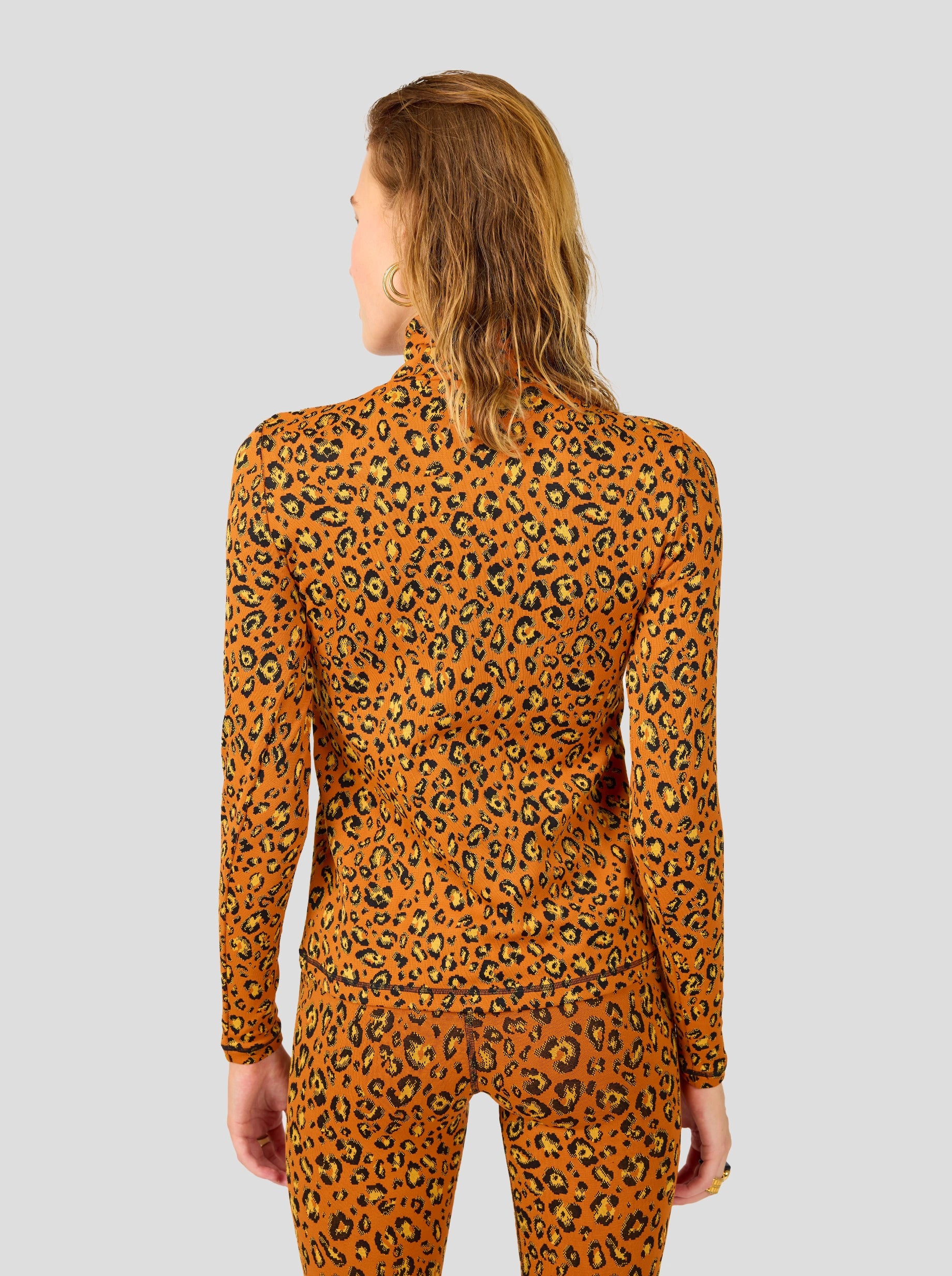 Socco undershirt in ochre Leopard jersey