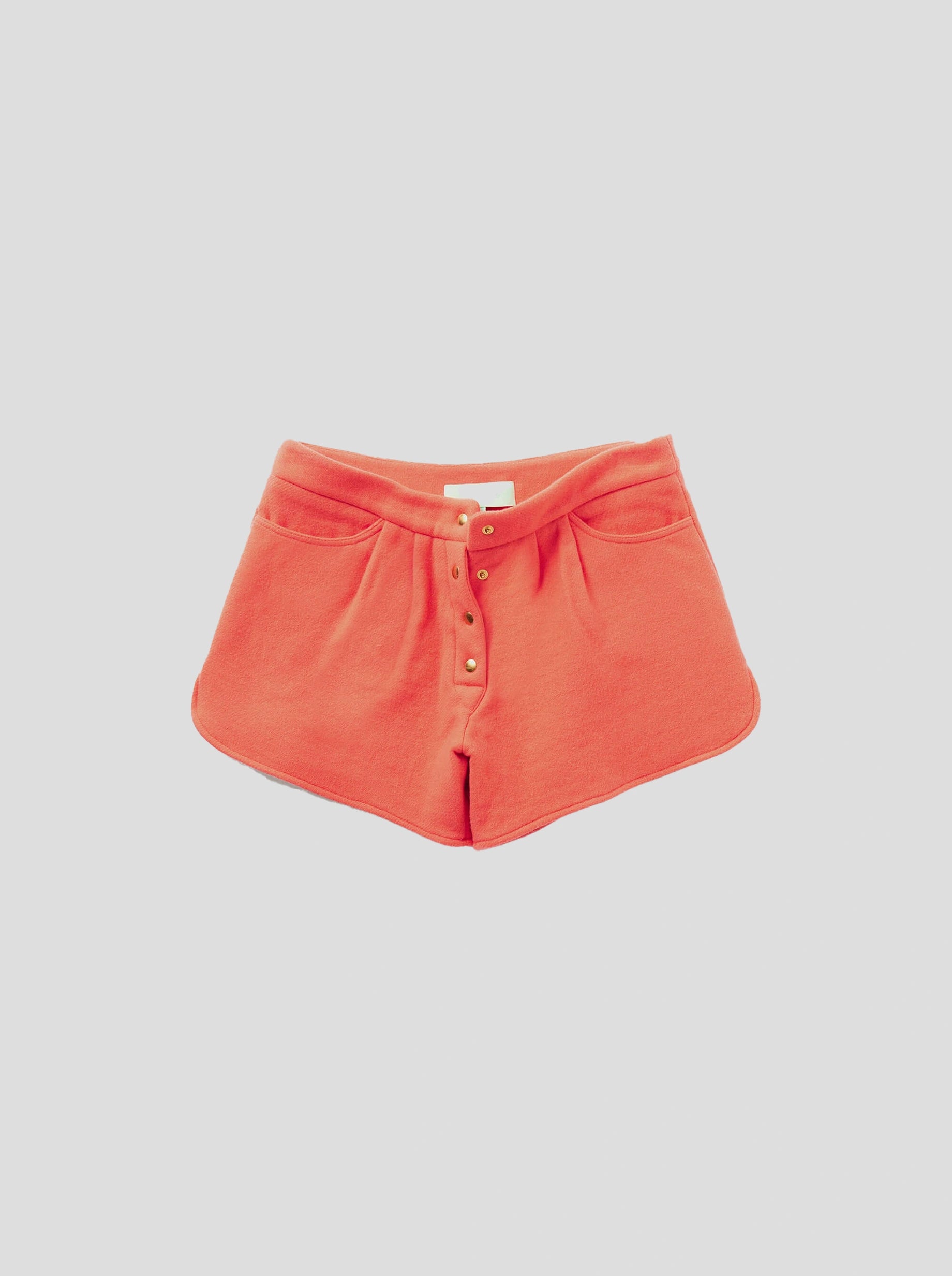 Short Spencer en Laine et Cachemire Orange Corail