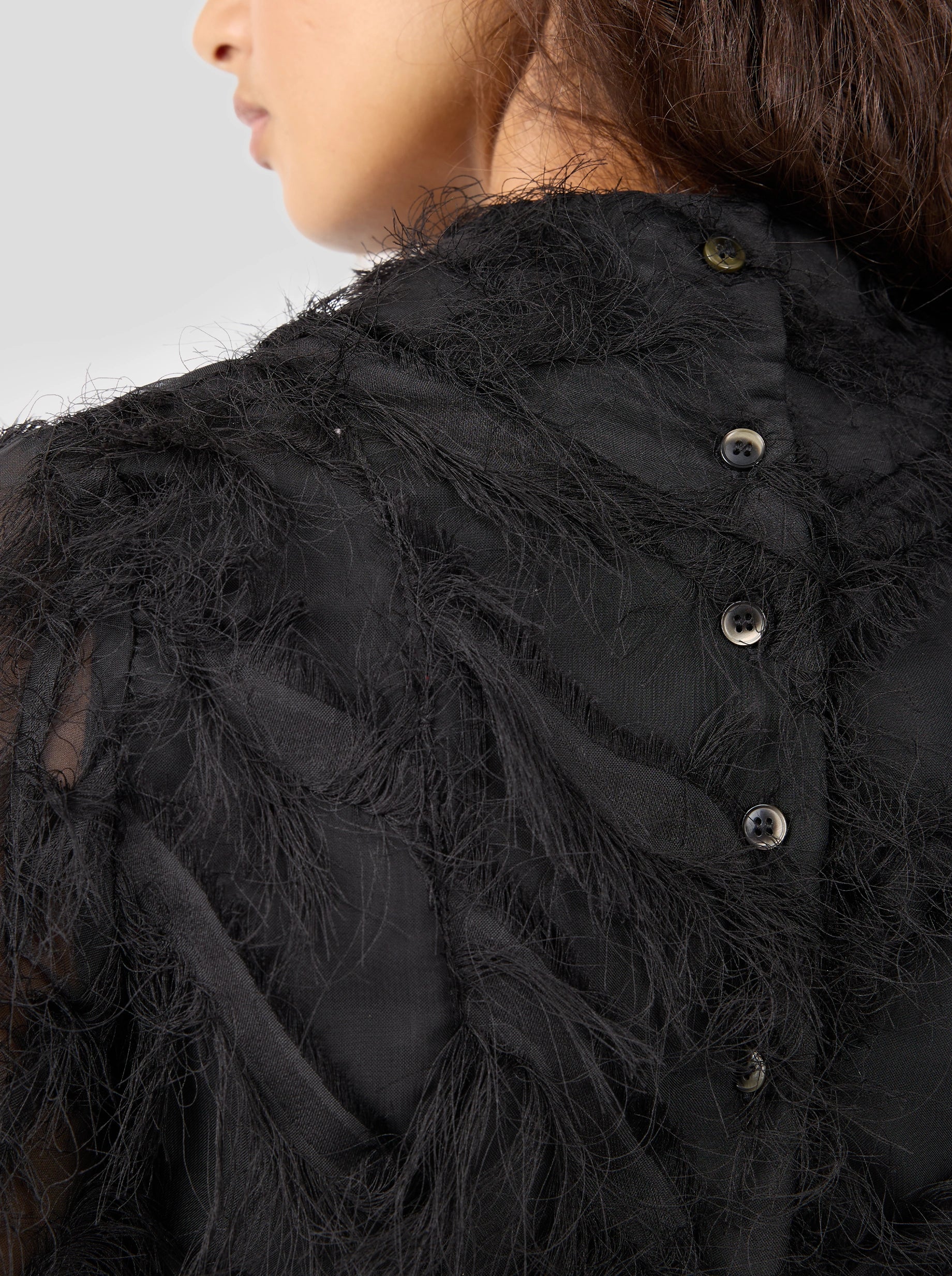 Robe Sweet Suze en Plumes Noires