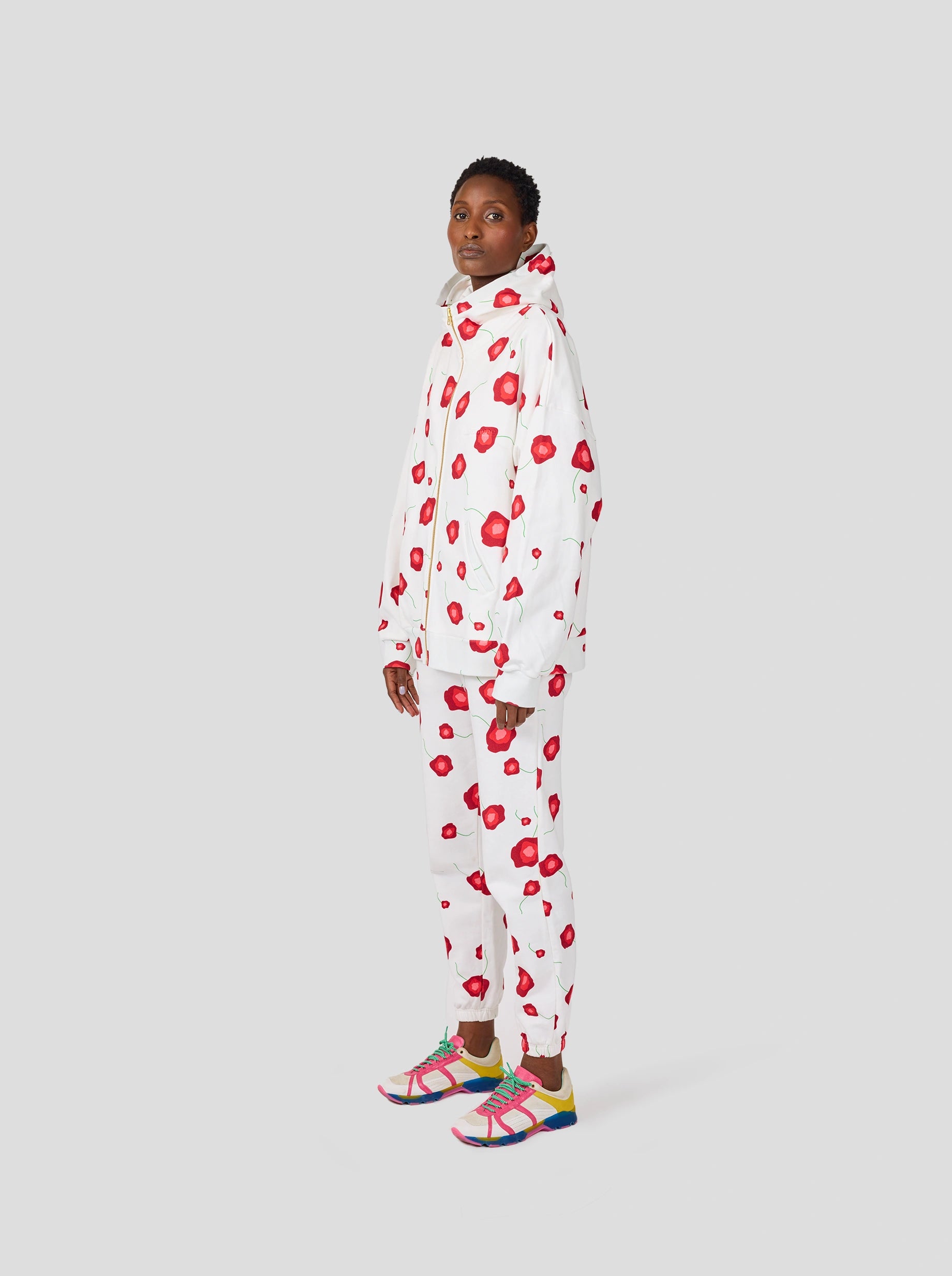 Jack sweat in Poppy printed fleece