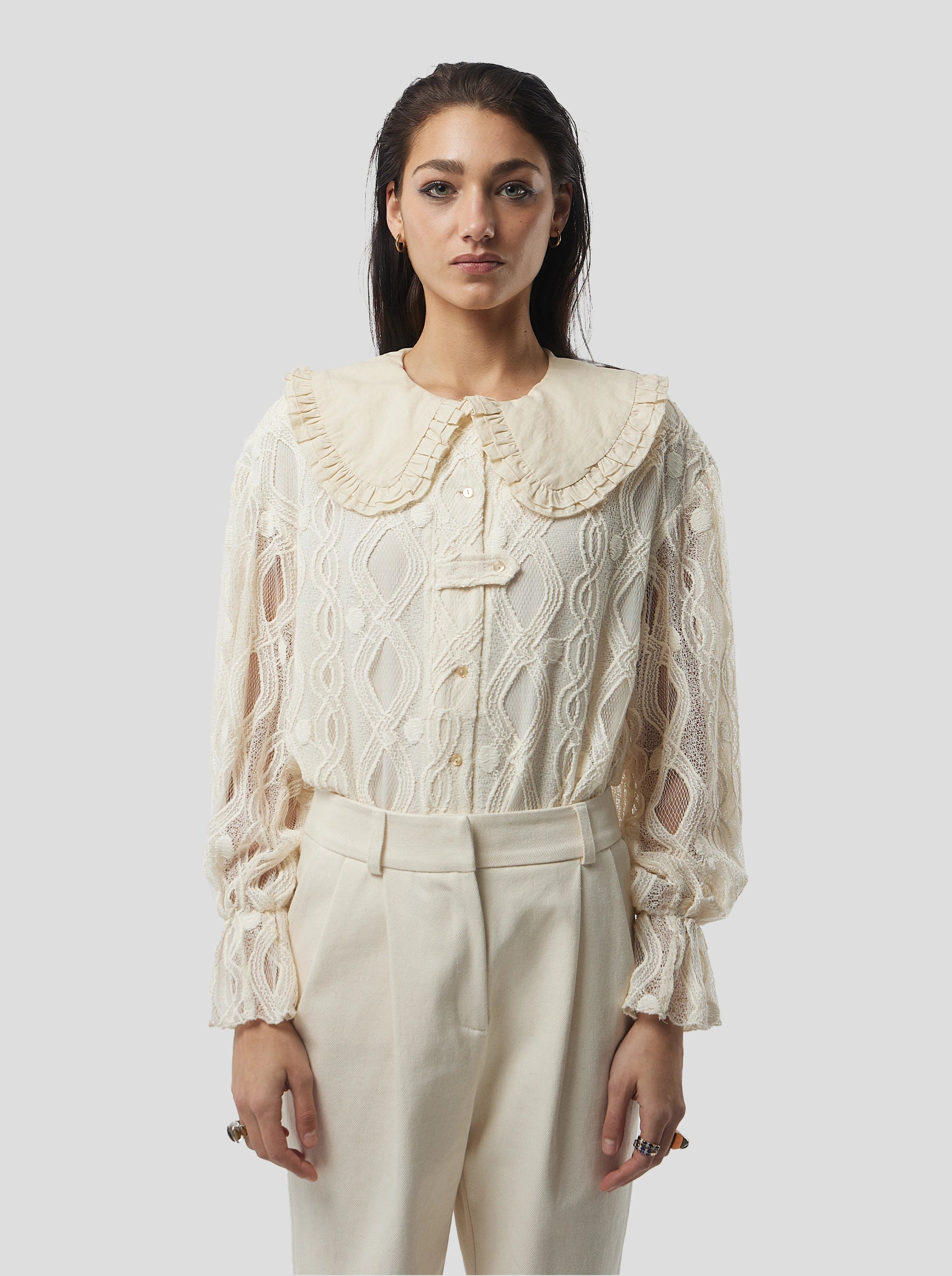 Trigaliere Shirt in Shetland Lace