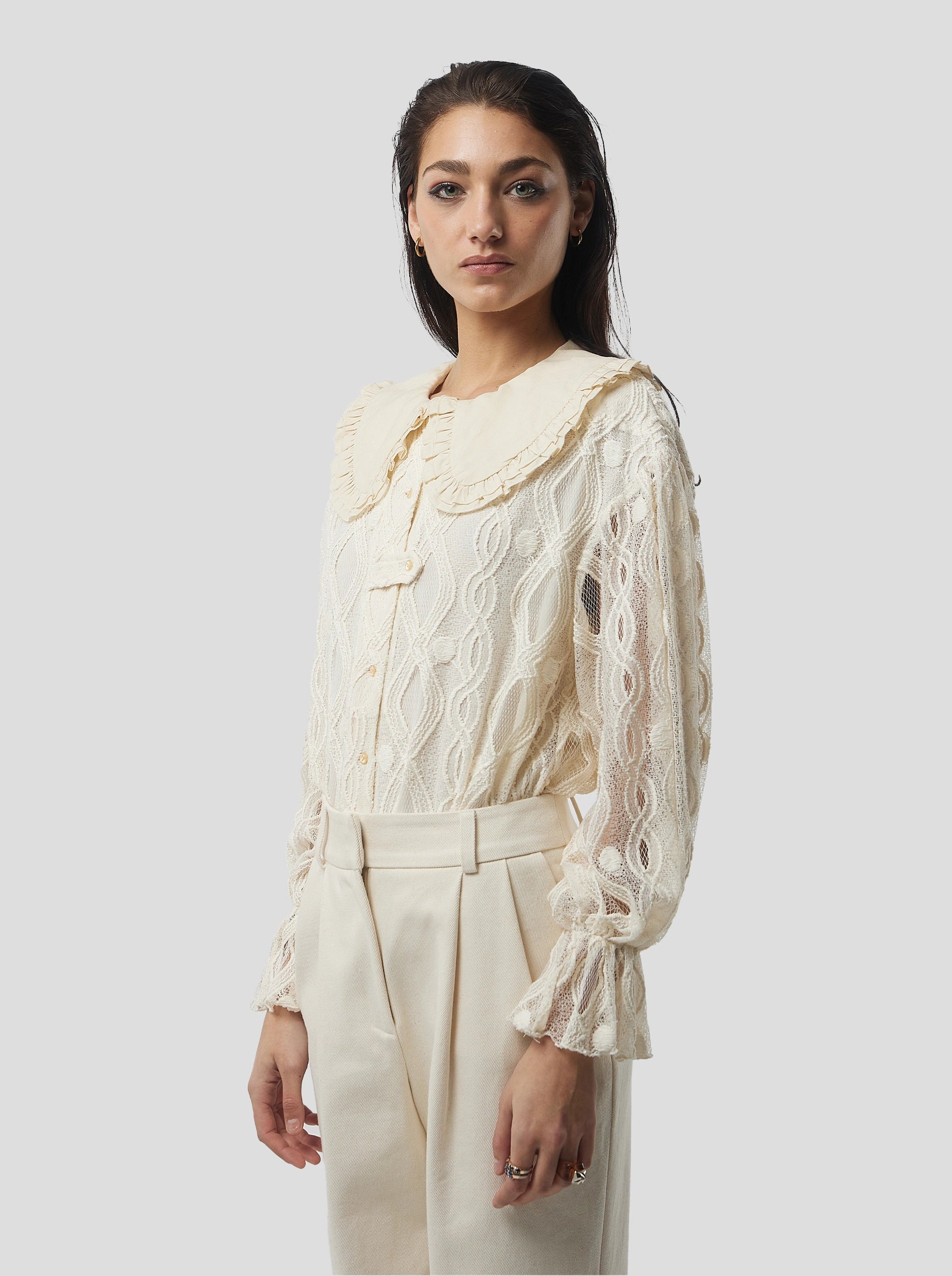 Trigaliere Shirt in Shetland Lace