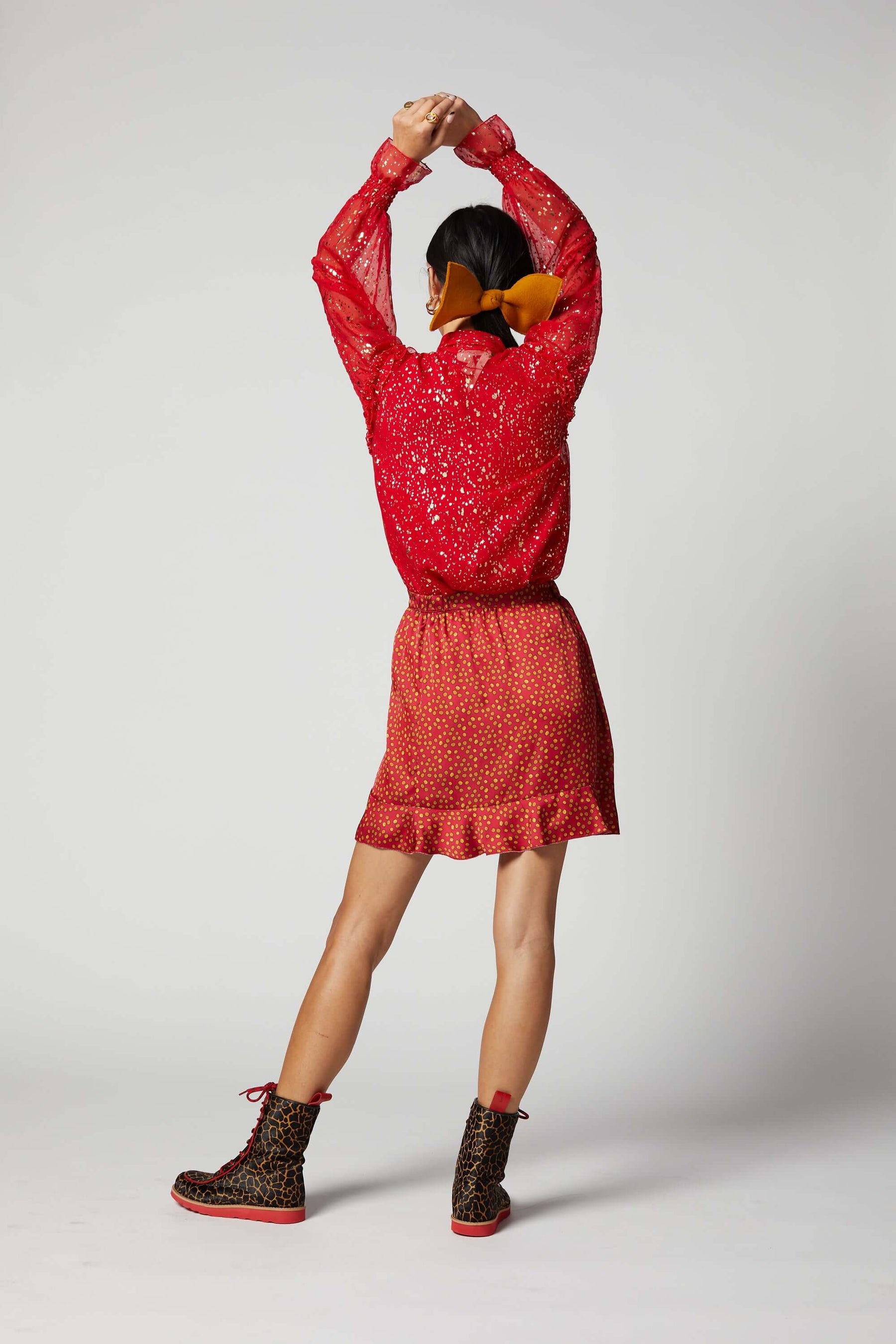 Austria skirt in Messy Dots print | Heimstone
