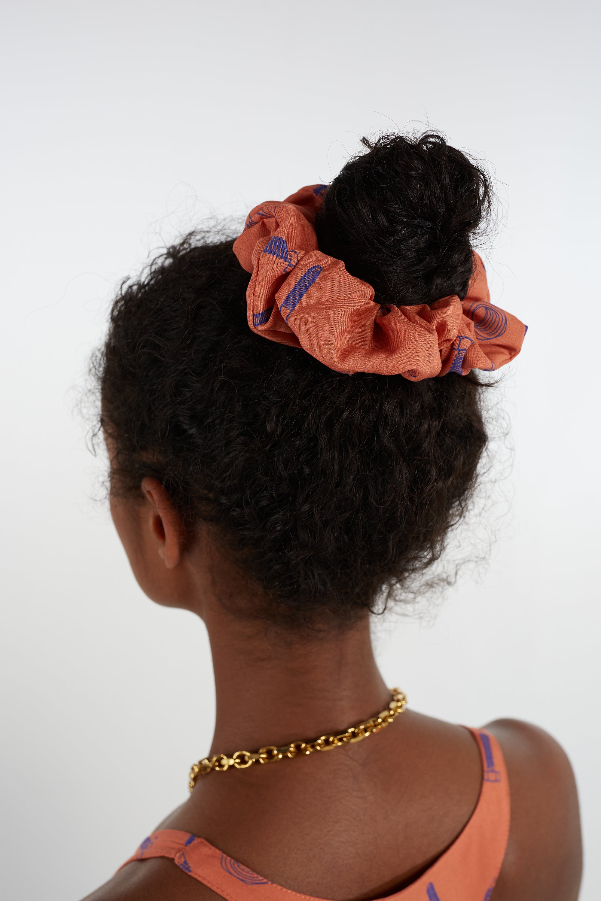 Scrunchie in Orange Bolt