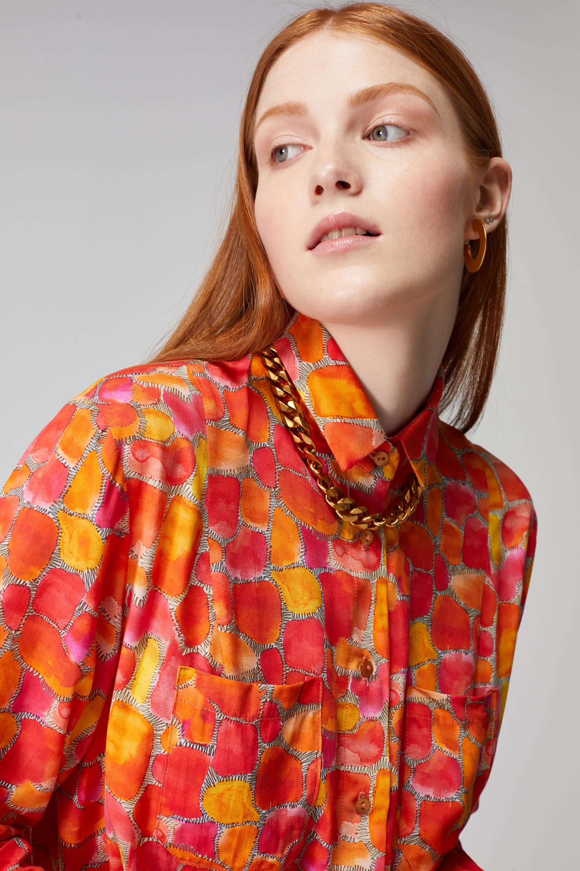 Dori shirt in Sun Kiss print