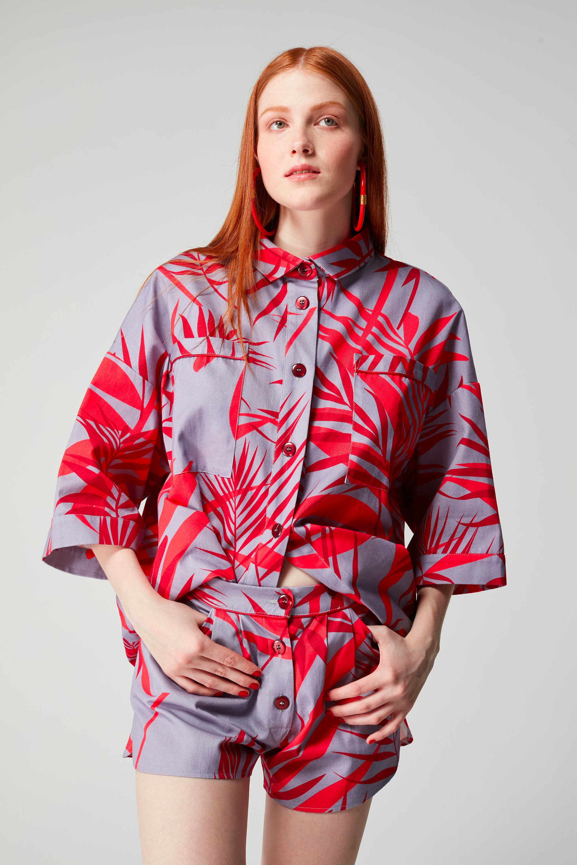 Spencer short in Flamingo print