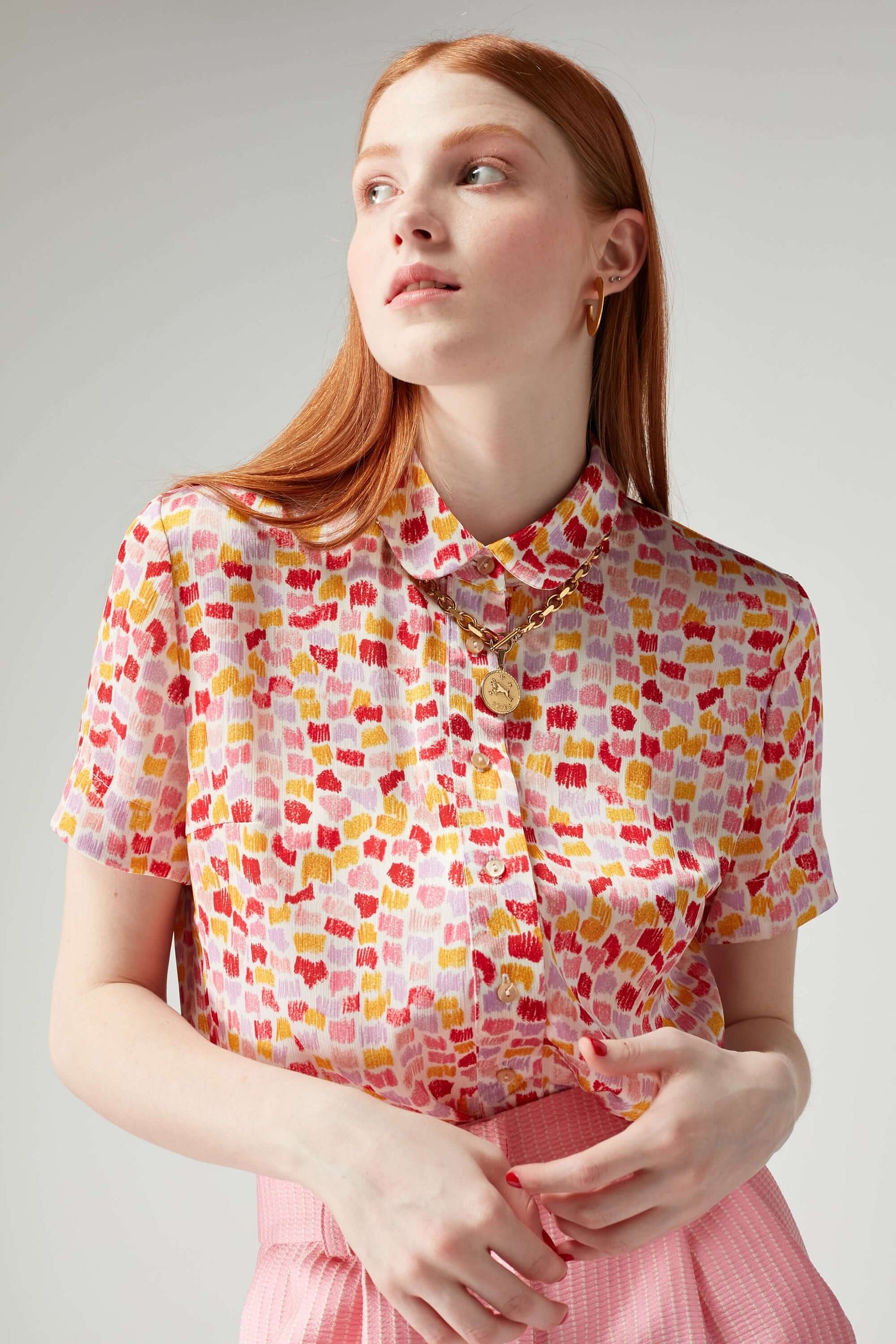 Doria shirt in Palette print
