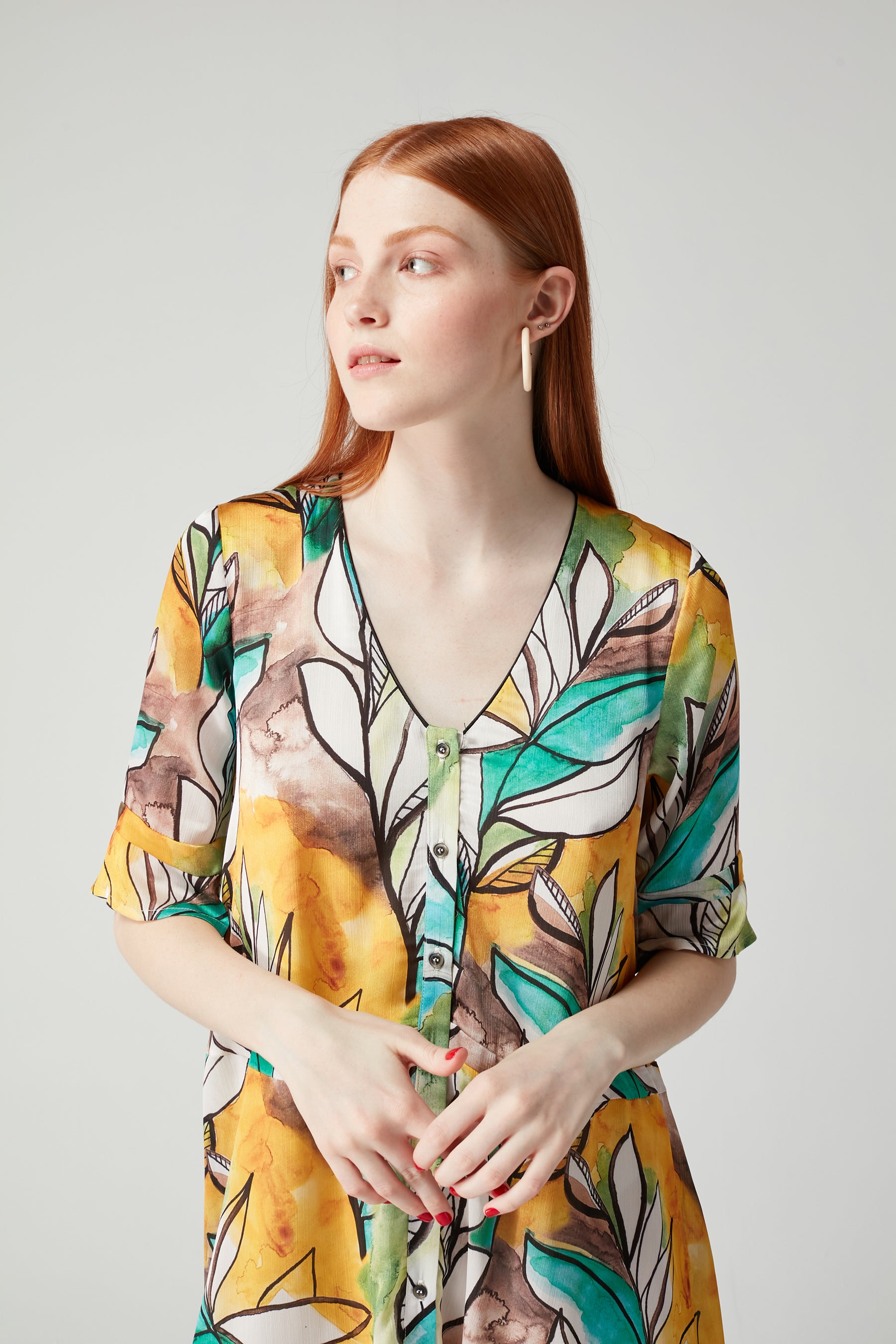 Java dress in Landscape print