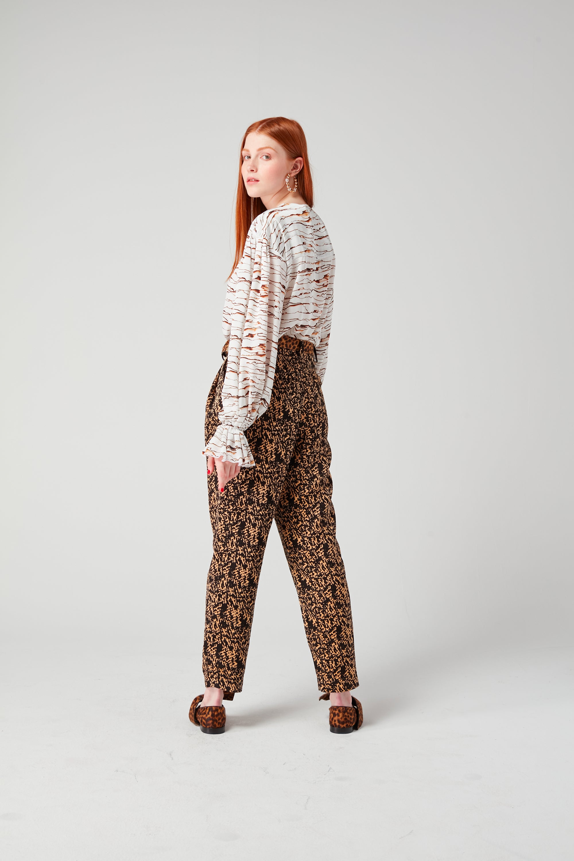 Trigalière shirt in Parchemin print