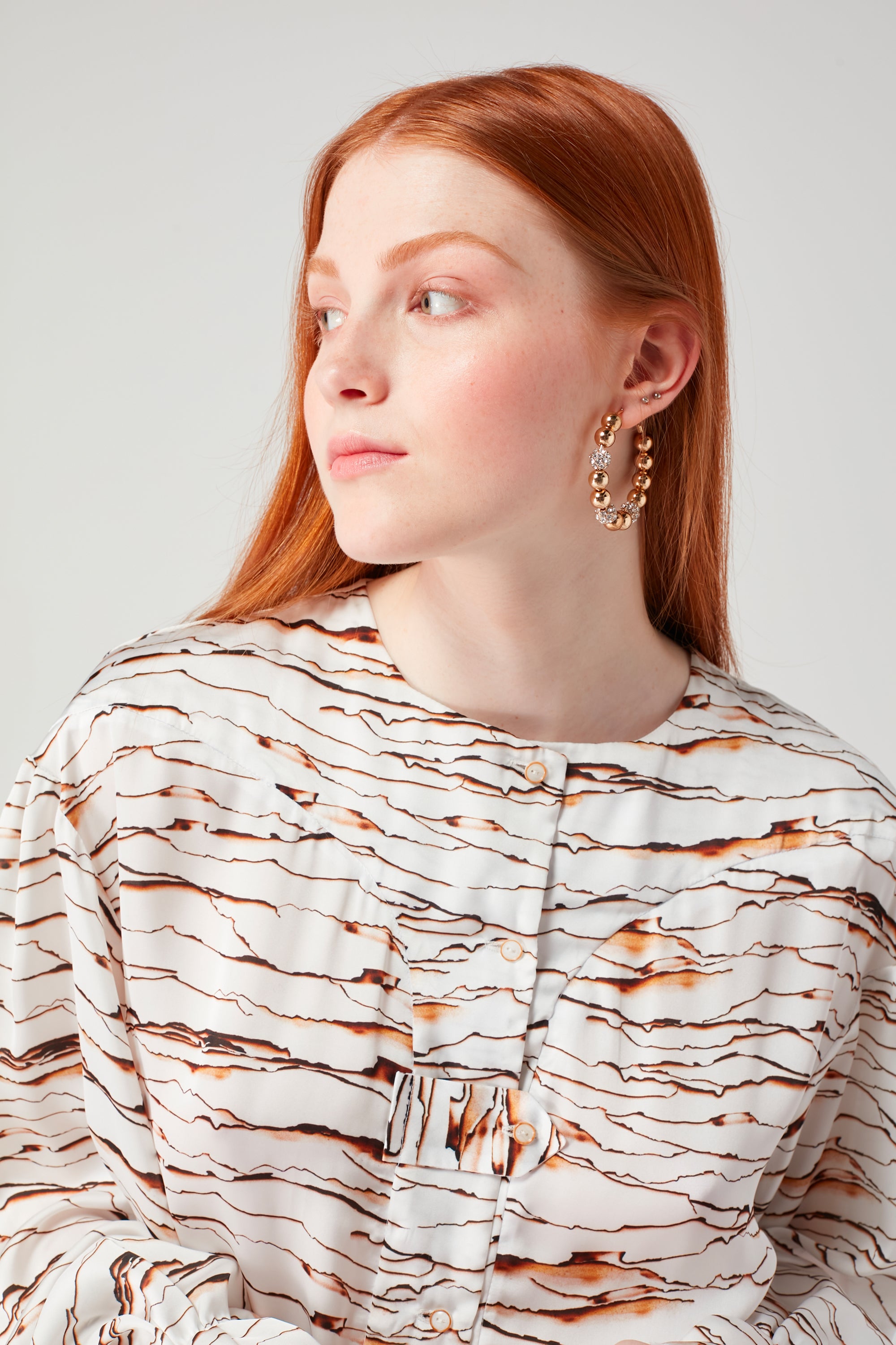 Trigalière shirt in Parchemin print