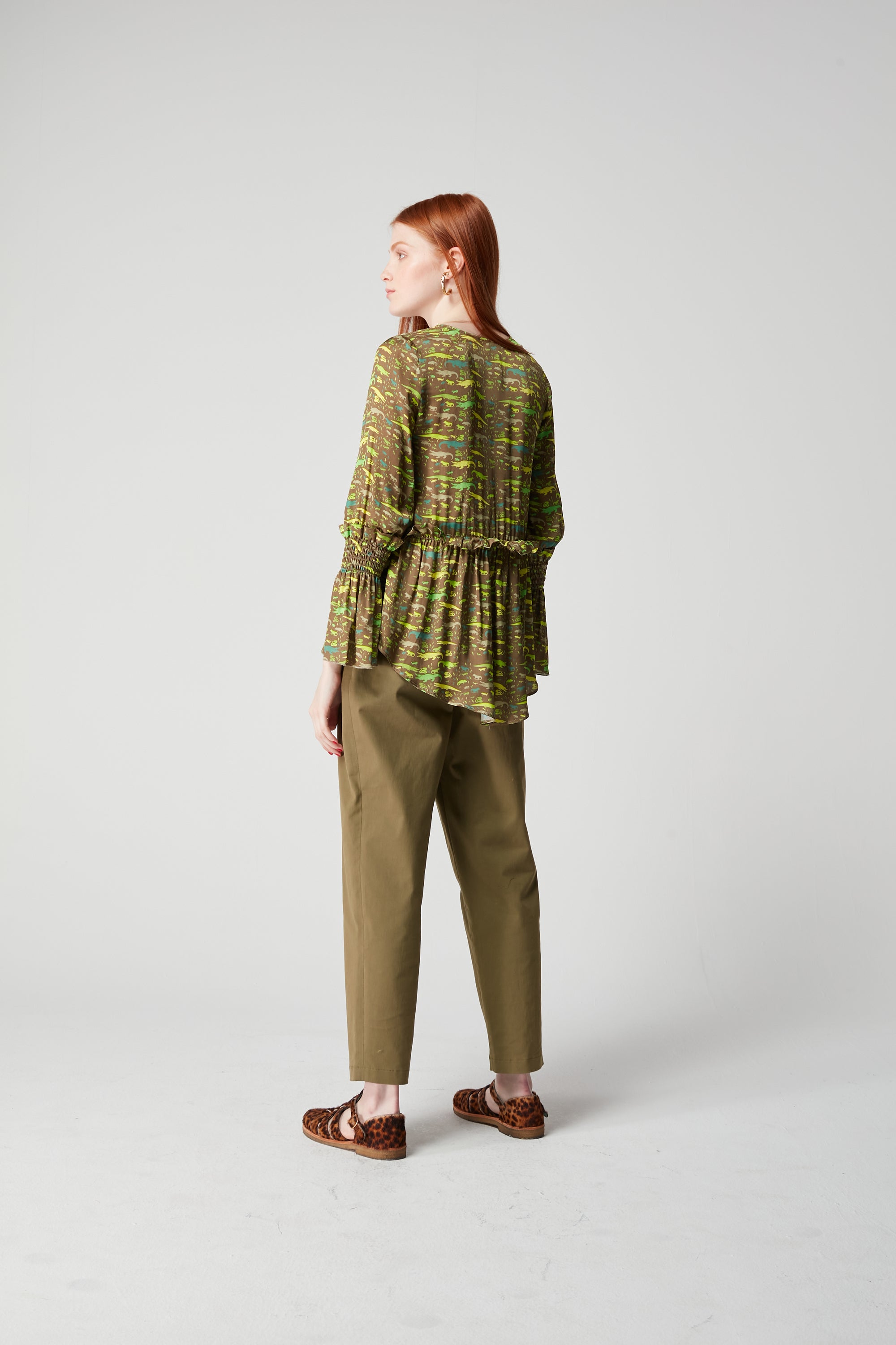 Blouse Panda en imprimé Eat Your Greens