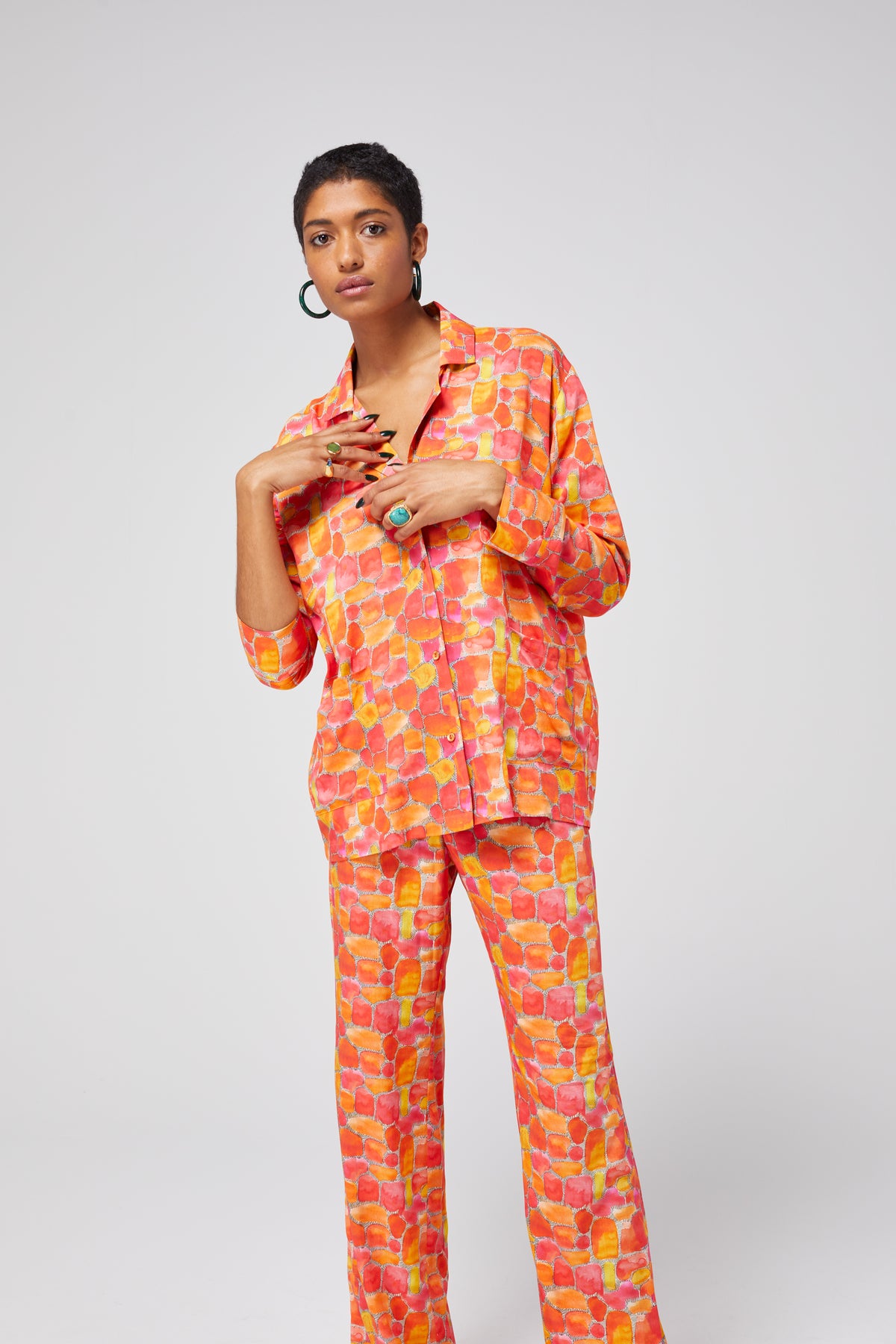 Pyjama Ulysse in Sun Kiss print set
