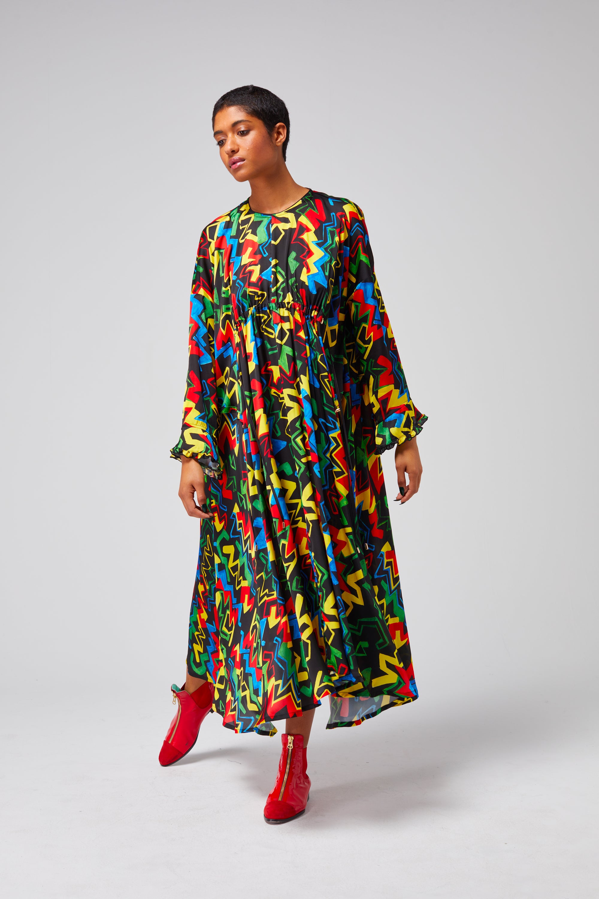 Scarlett dress in Electric print