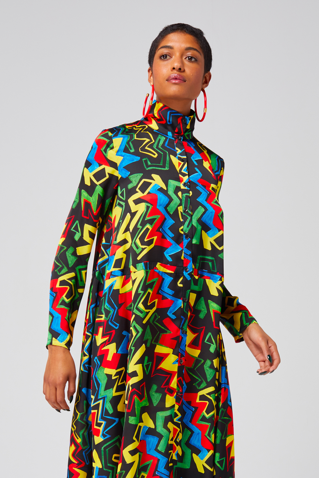 Java dress in Electric print