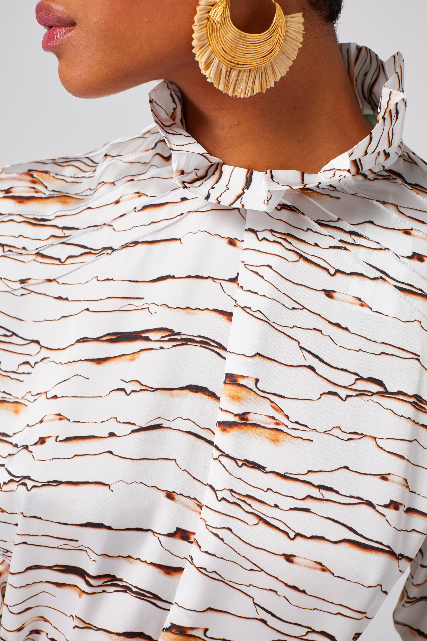 Muse shirt in Parchemin print