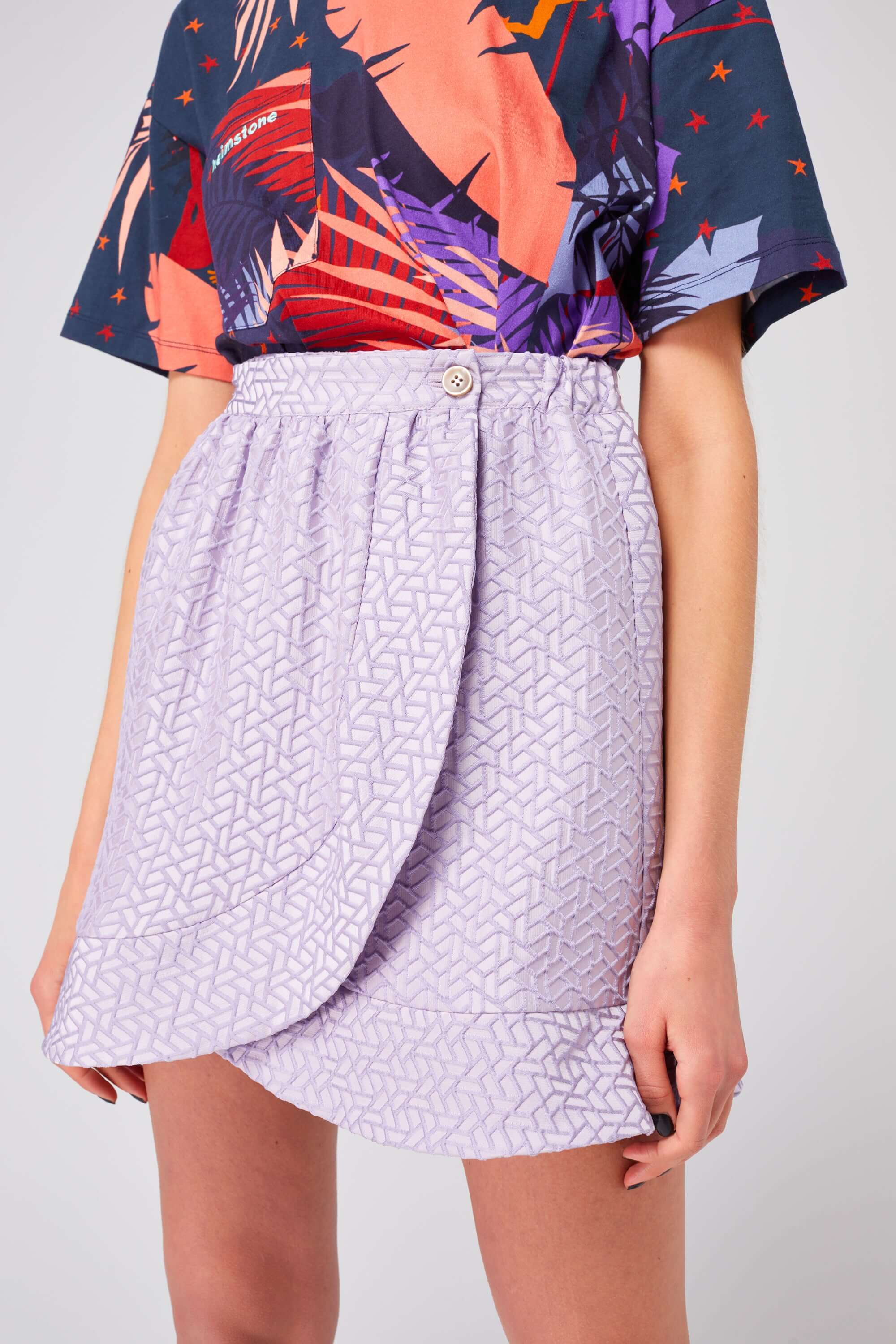 Austria skirt in embossed Mist | Heimstone