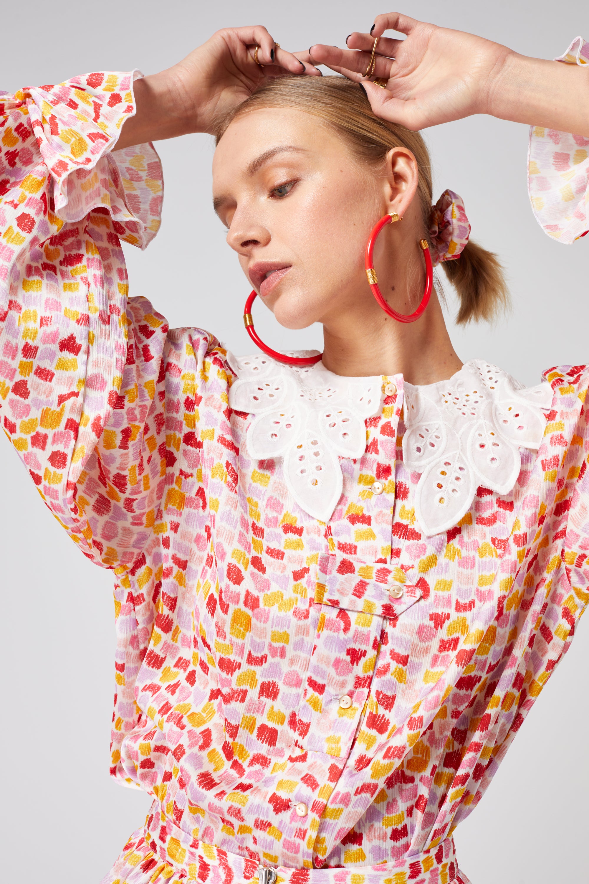 Trigalière shirt in Palette print