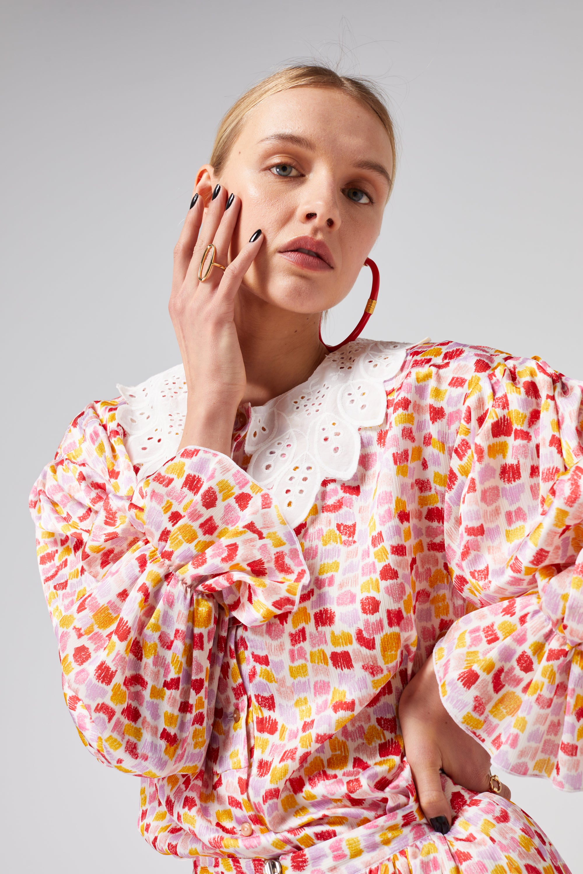 Trigalière shirt in Palette print