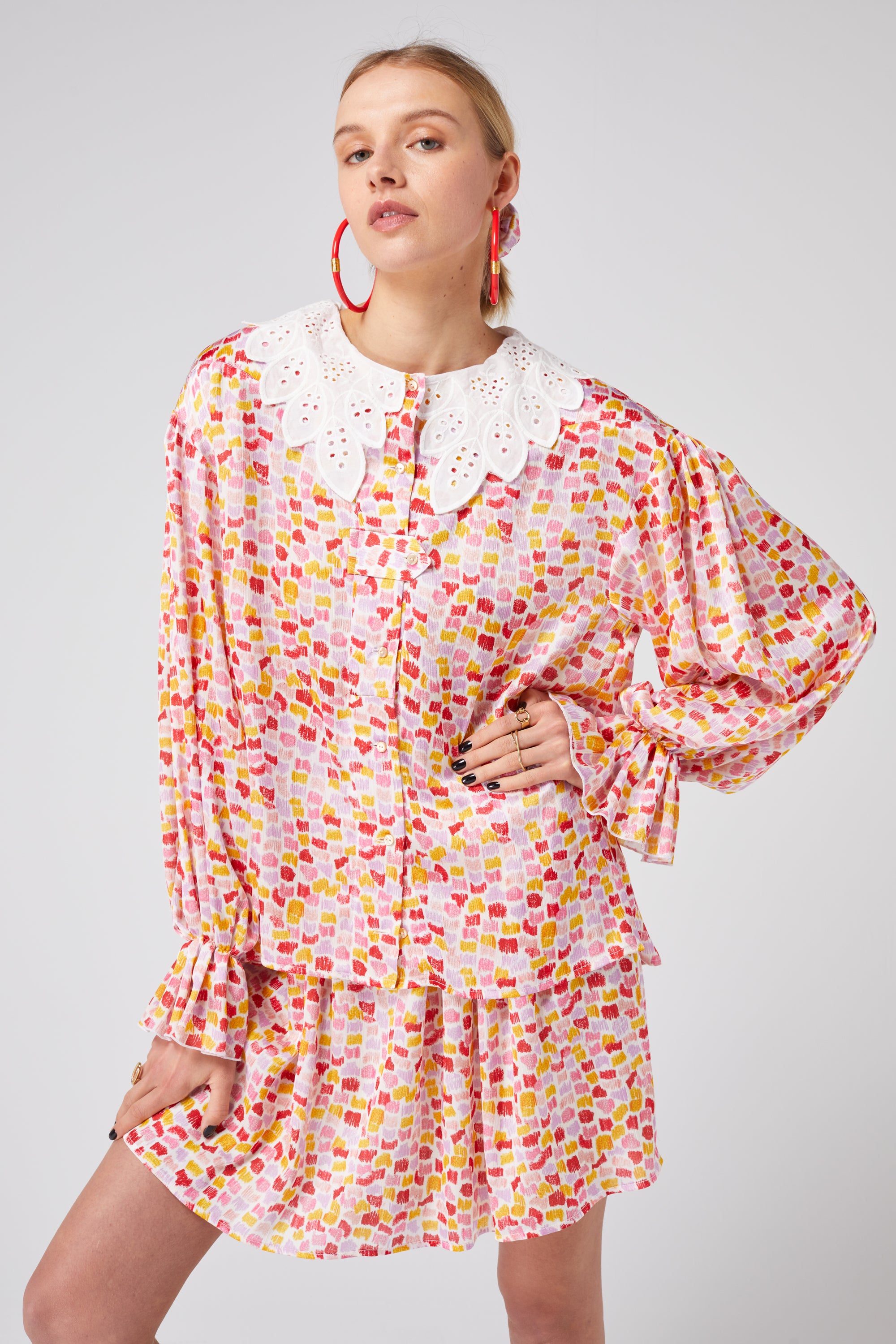 Trigalière shirt in Palette print