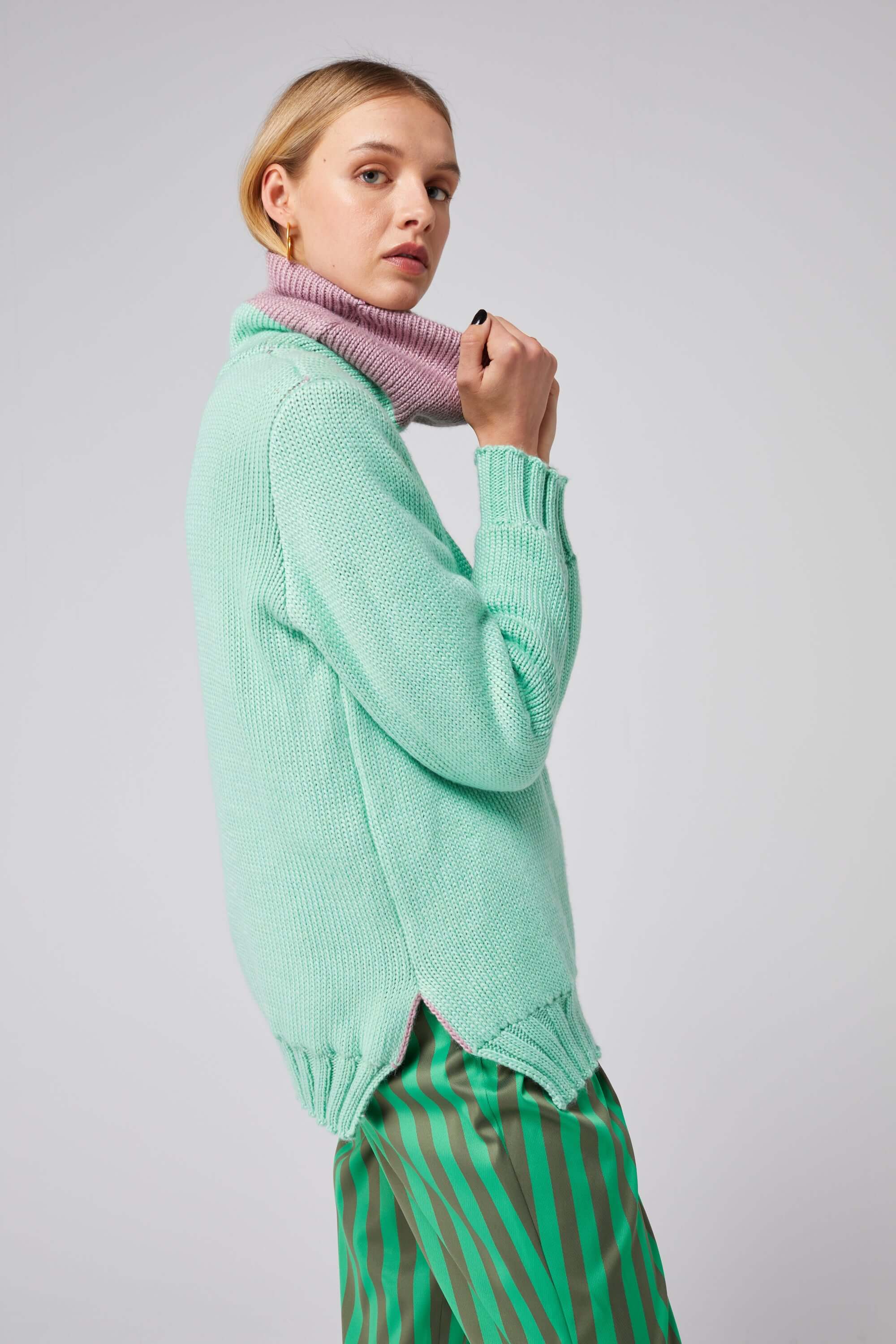 Bobbi sweater in Lake knit | Heimstone